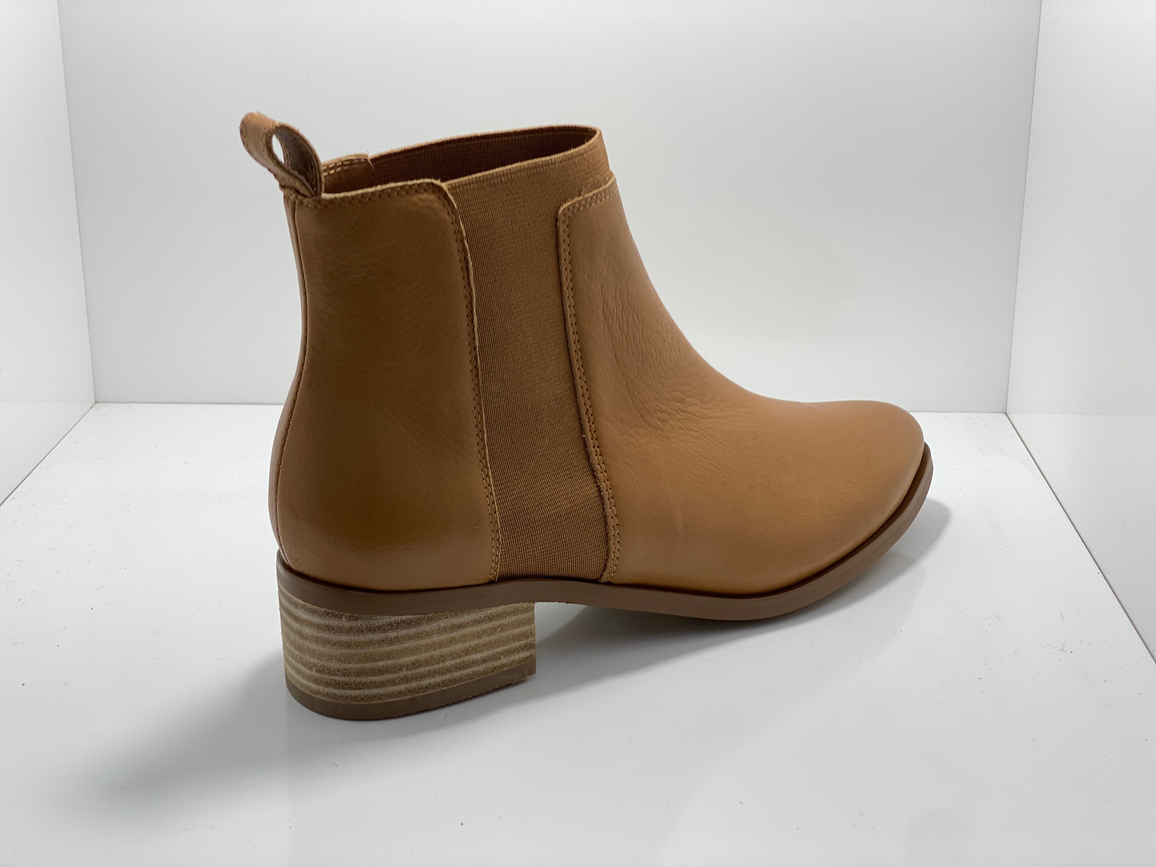 Thea Leather Boot with Gusset by Isabella