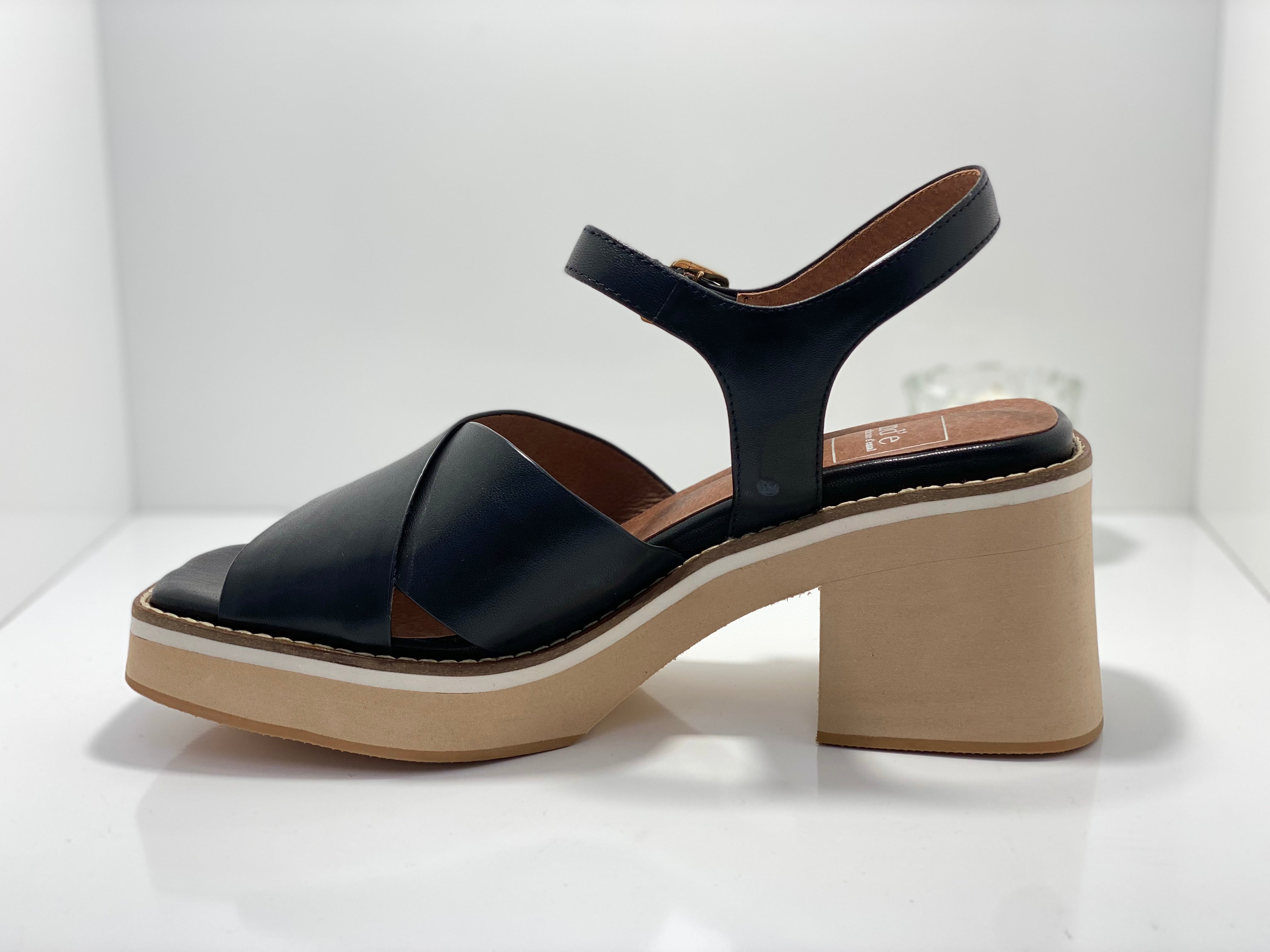 E46 MDE Leather High Heel Sandal