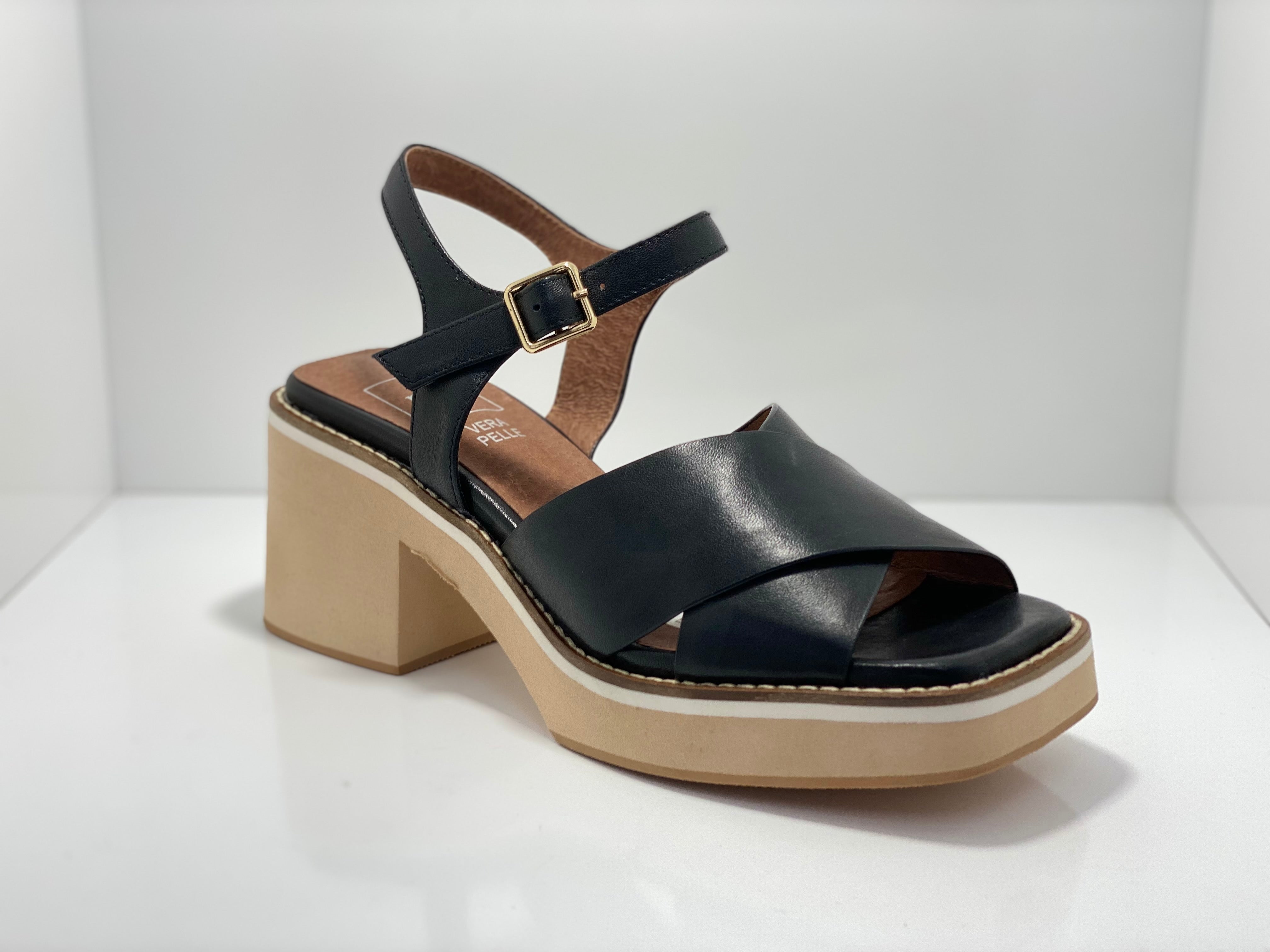 E46 MDE Leather High Heel Sandal