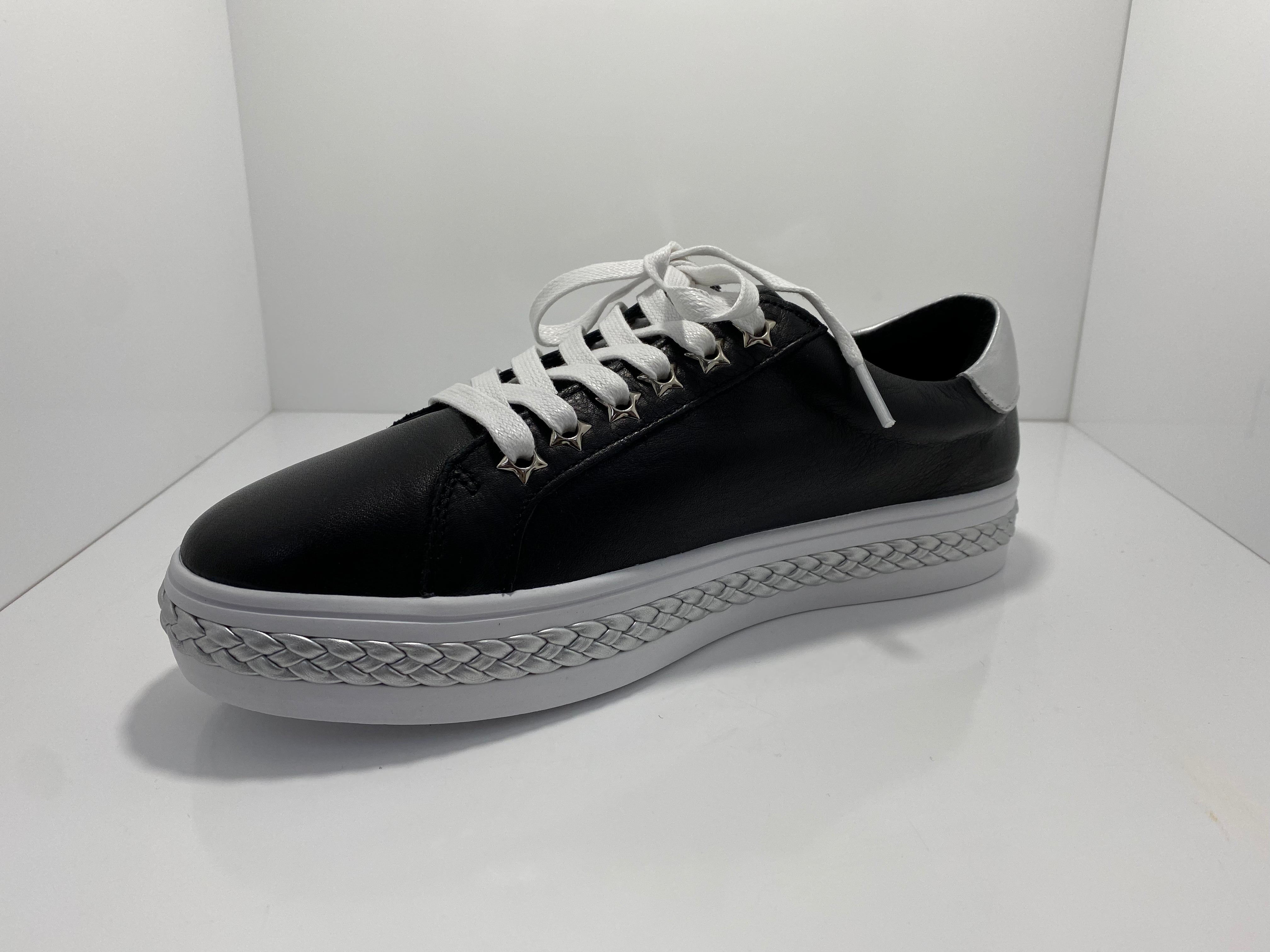 Plant Leather Sneaker with Star Eyelets A & E