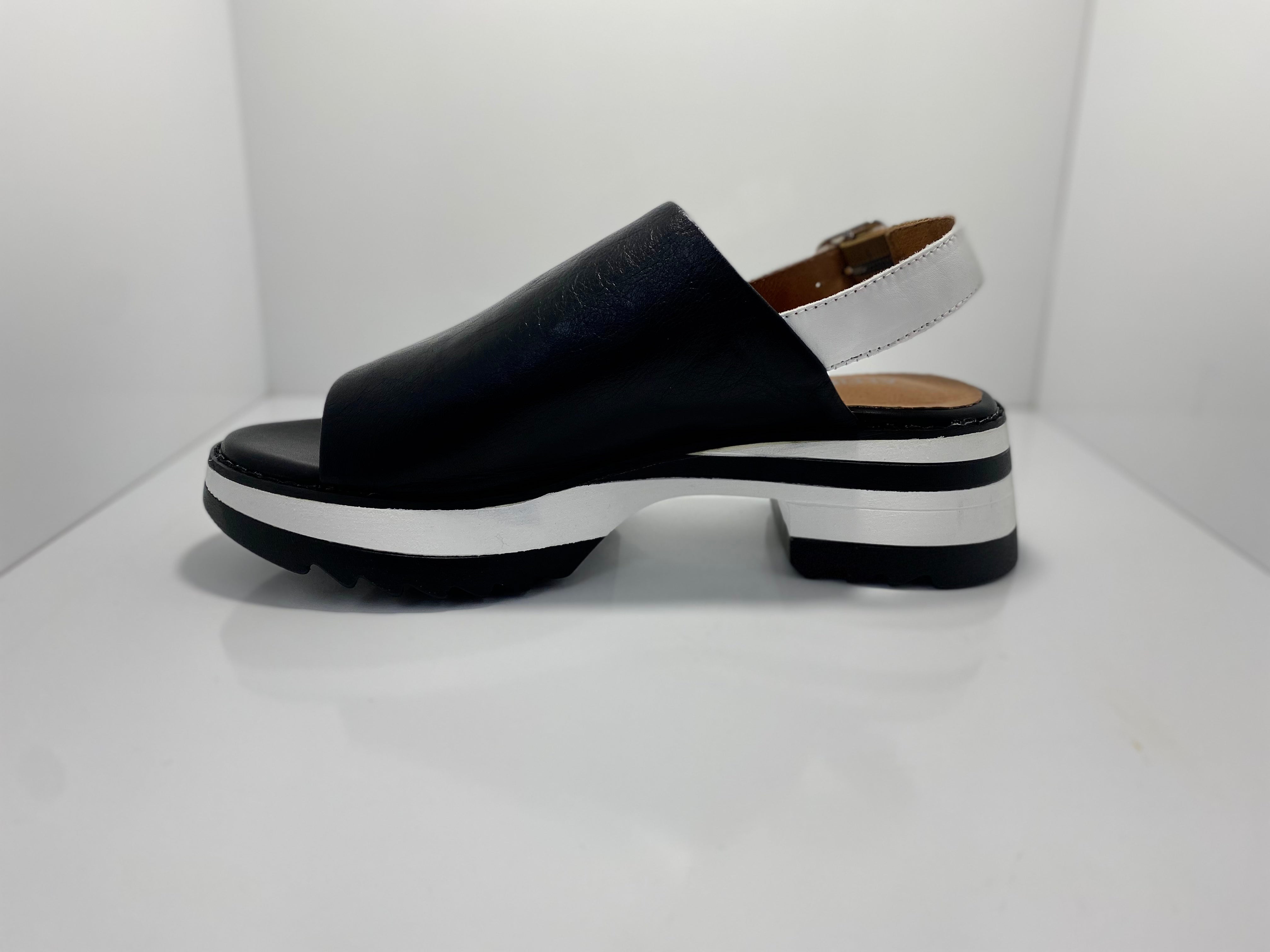 Lolly Platform Back Strap Leather A & E