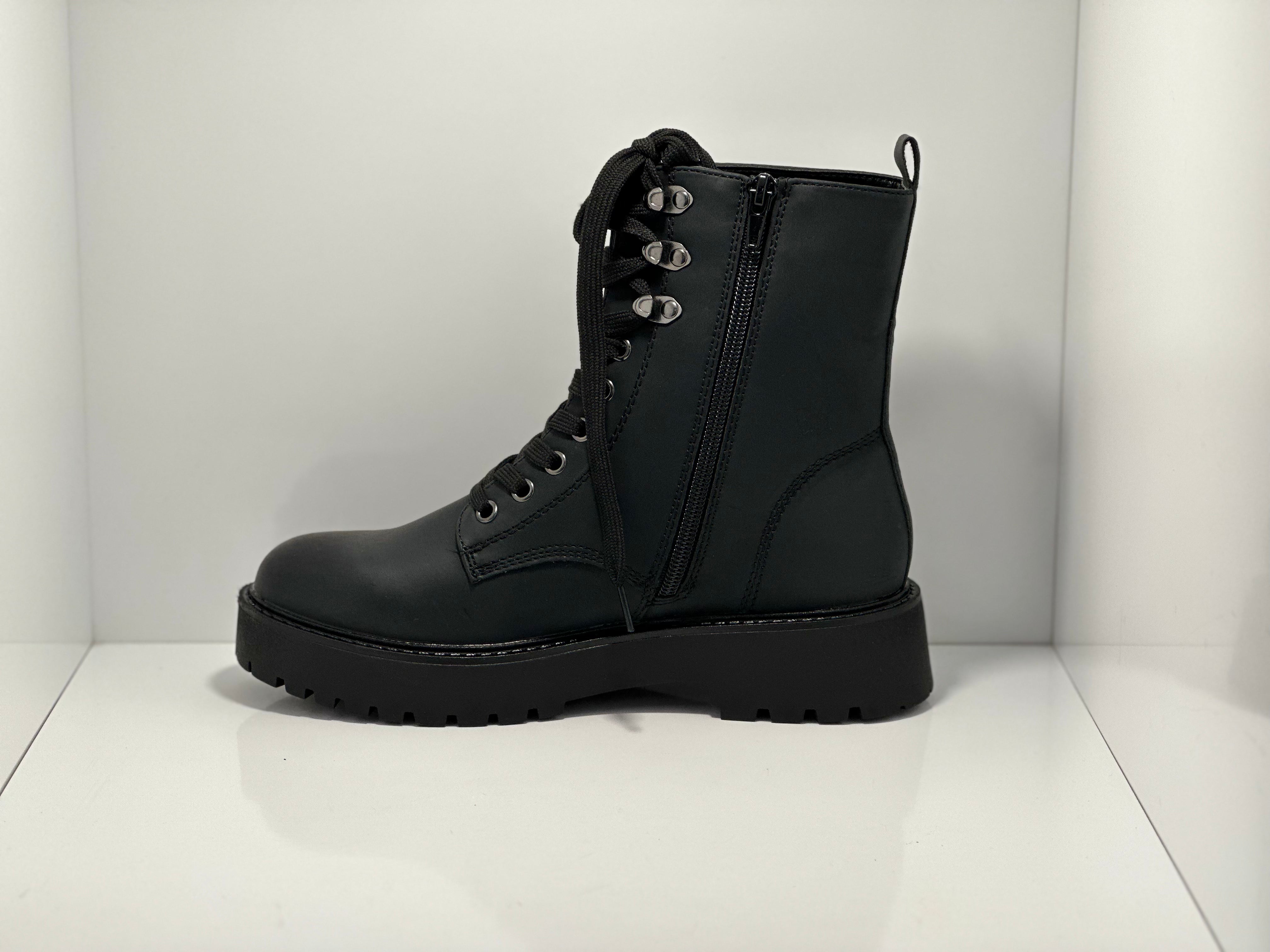 Raine Zip & Lace Vegan Faux Fur Lined Boot Los Cabos