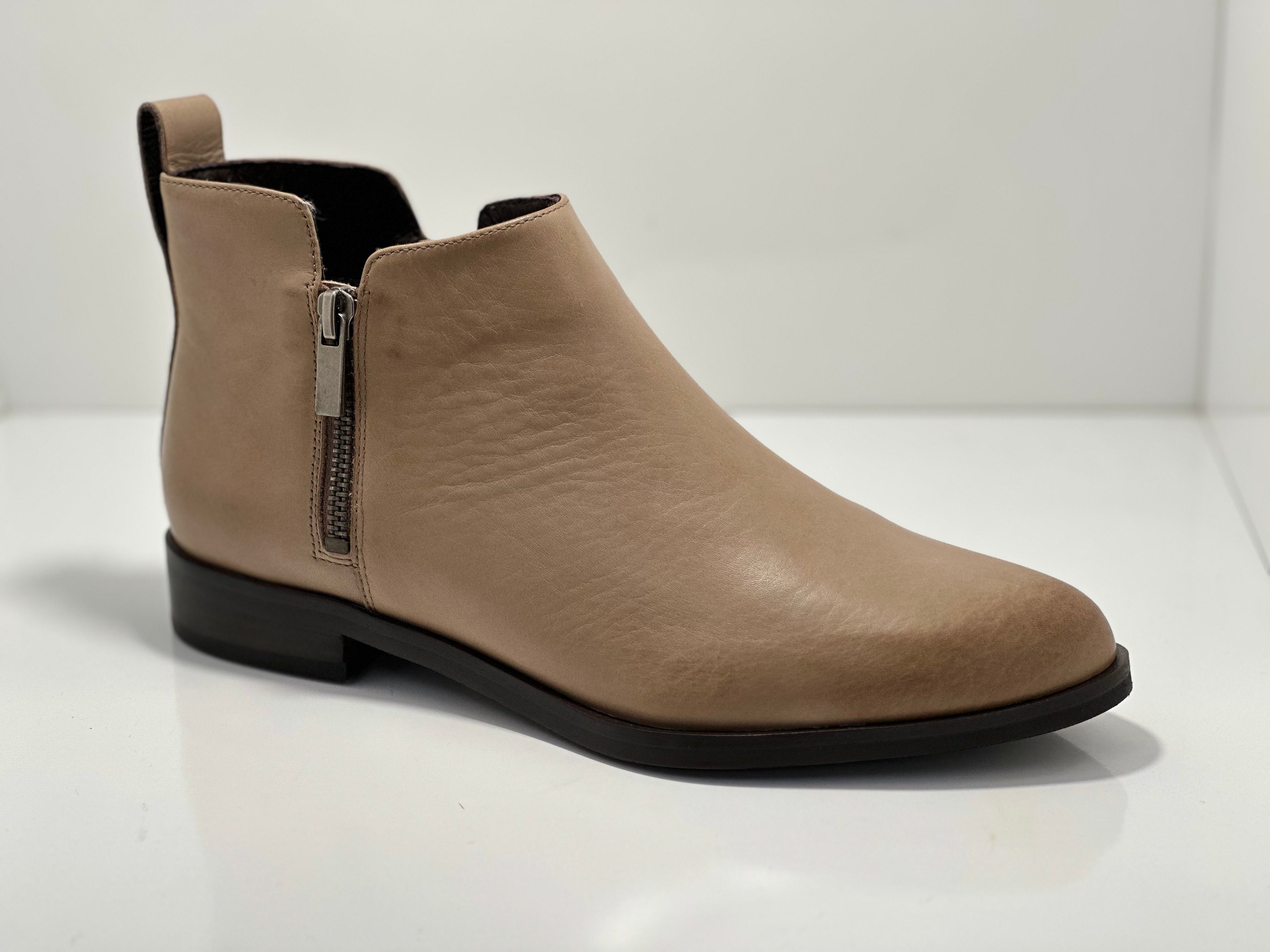 Zarina Twin Zip Leather Boot EOS
