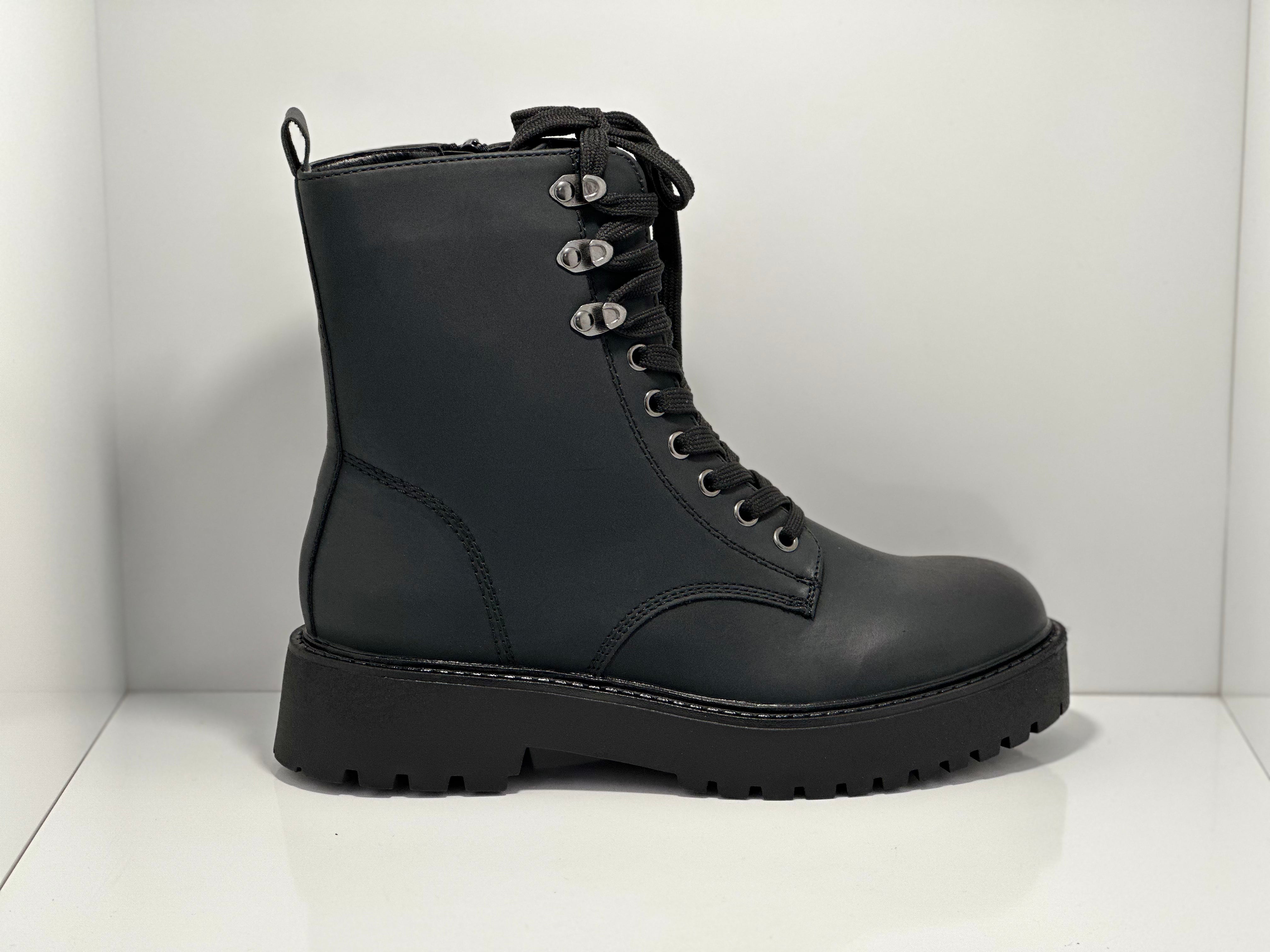 Raine Zip & Lace Vegan Faux Fur Lined Boot Los Cabos