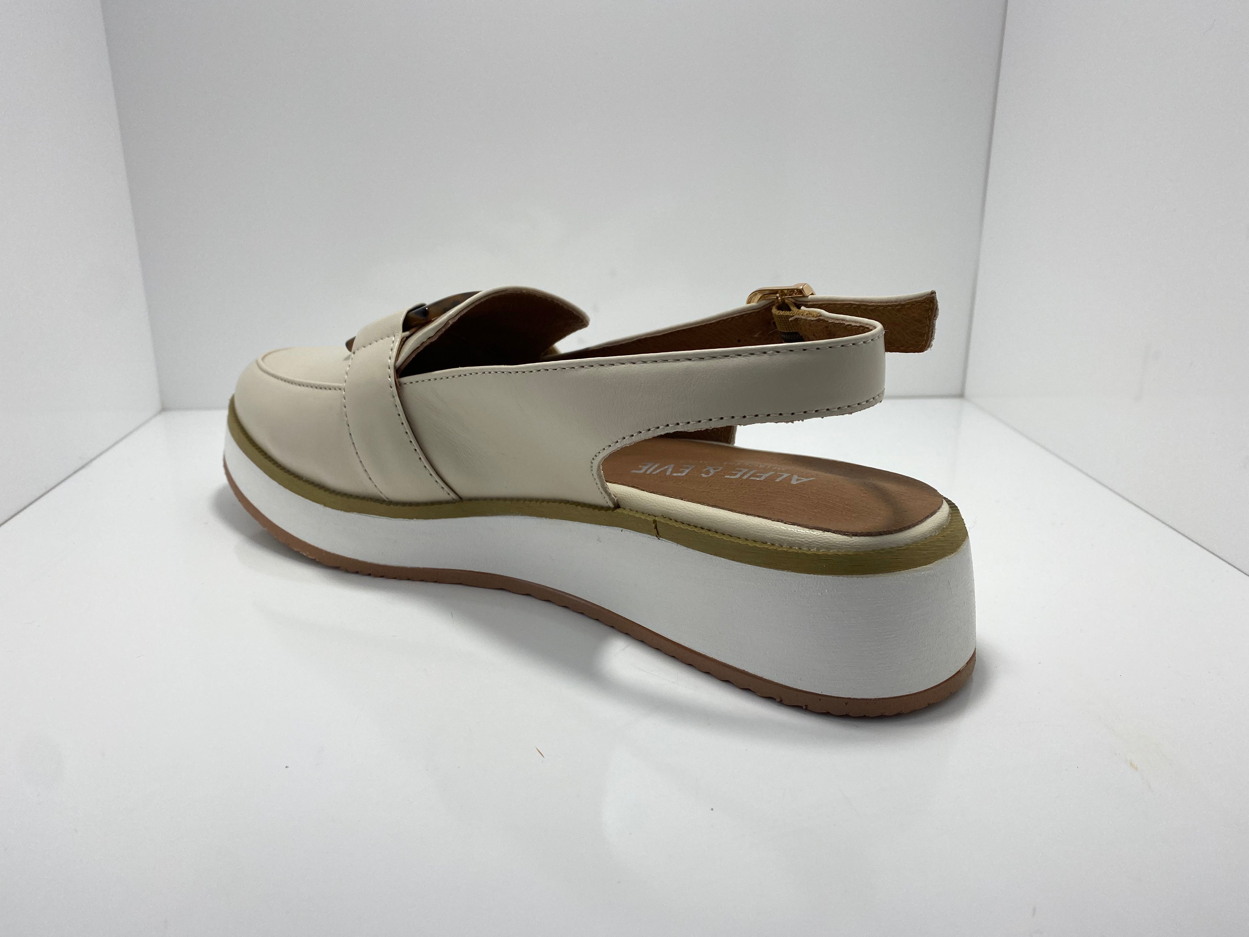 Quid Leather Slingback Tortoise Buckle A & E