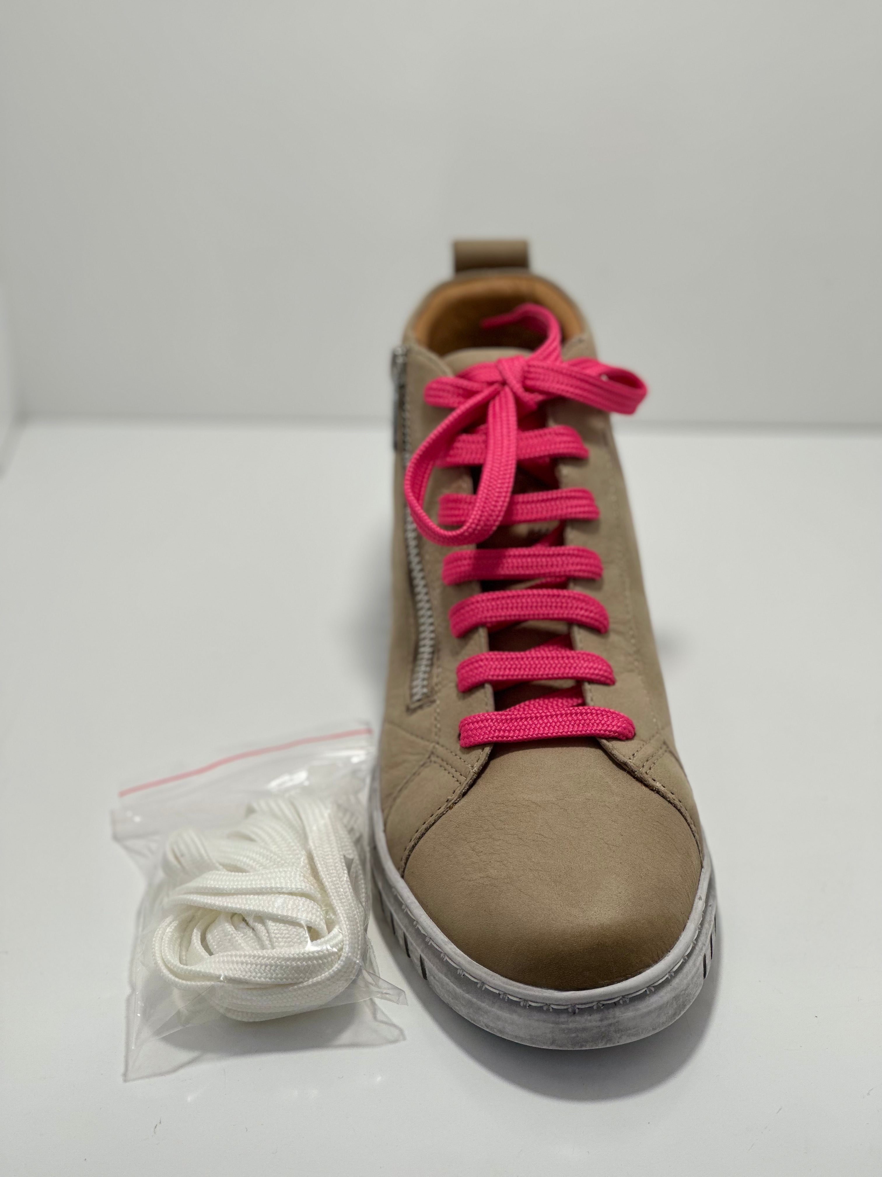 Clarise Leather Boot Zip & Lace EOS
