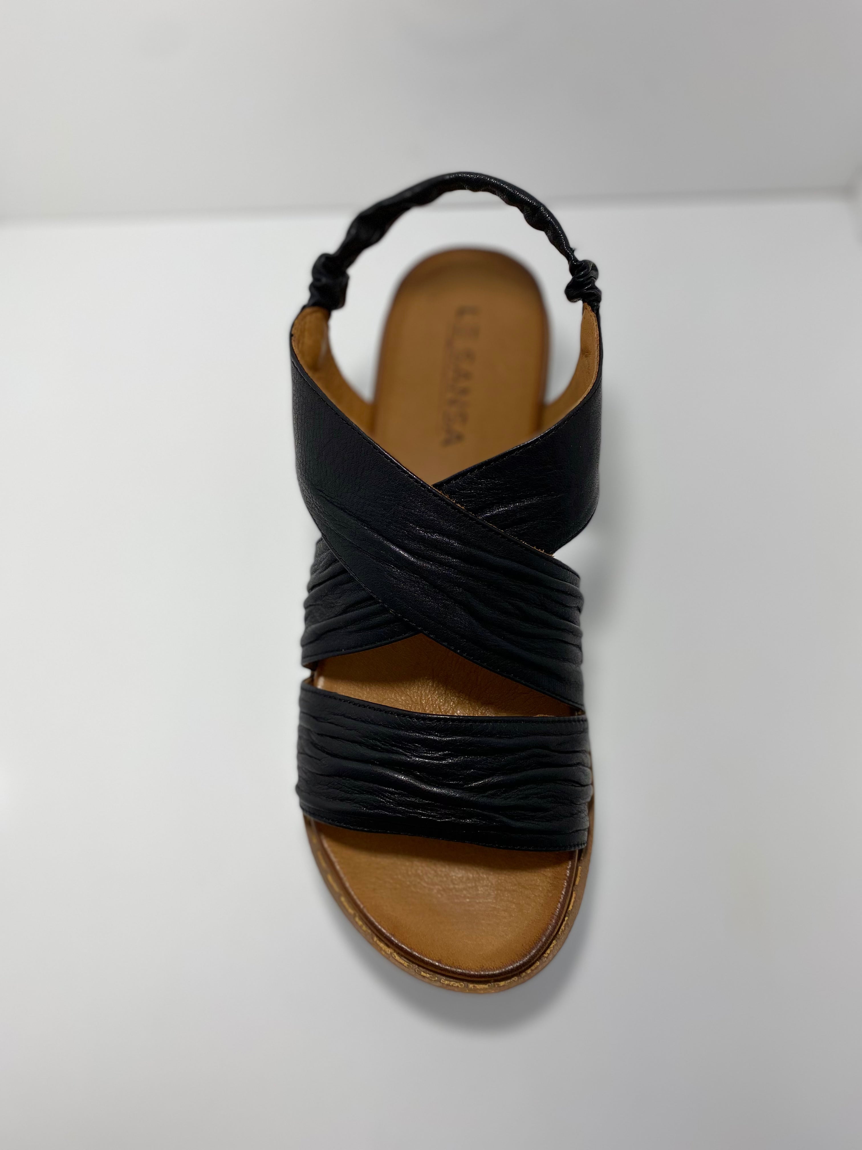 Hampton Elasticated Slingback Leather Sandal
