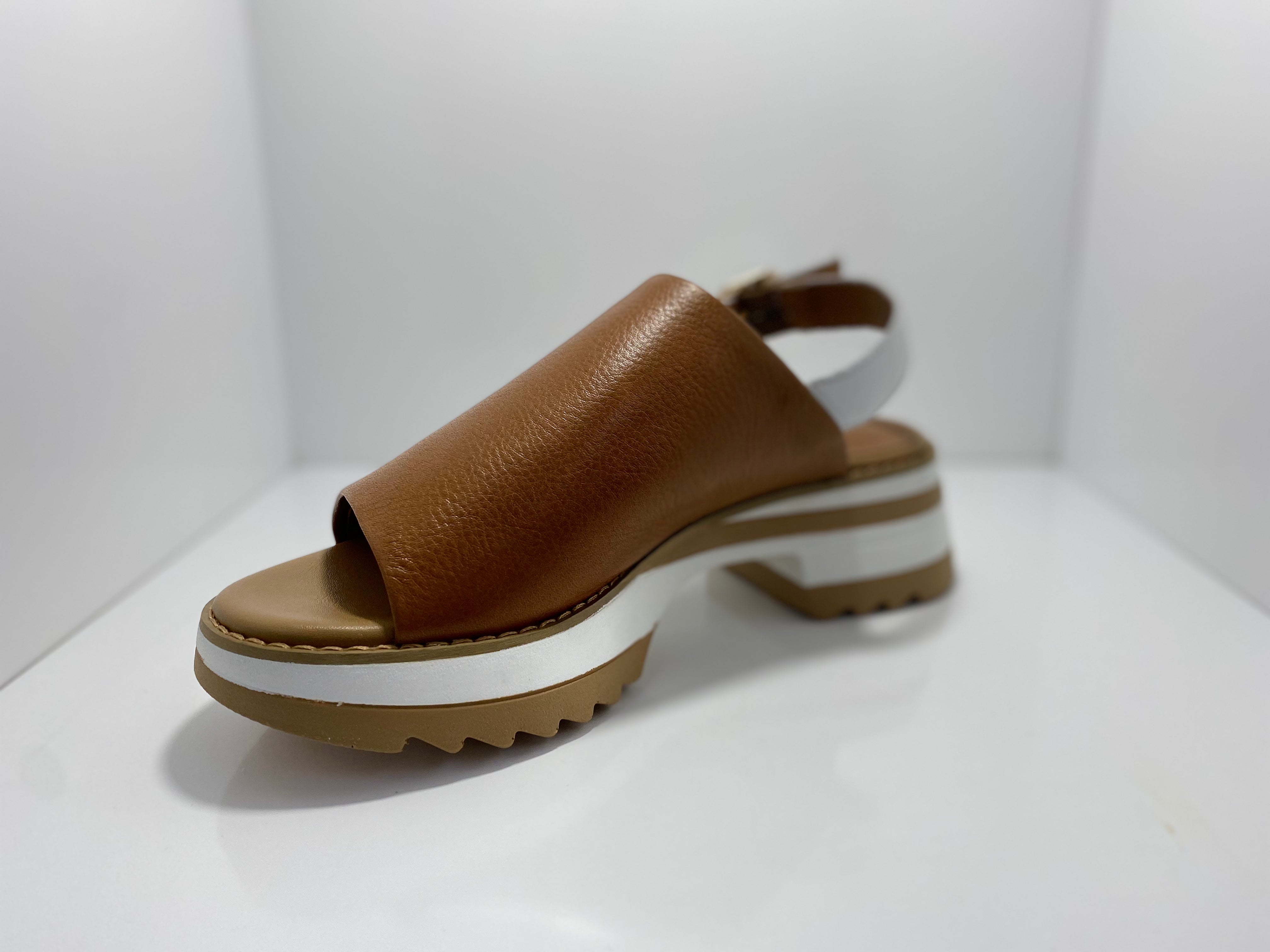 Lolly Platform Back Strap Leather A & E