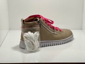 Clarise Leather Boot Zip & Lace EOS