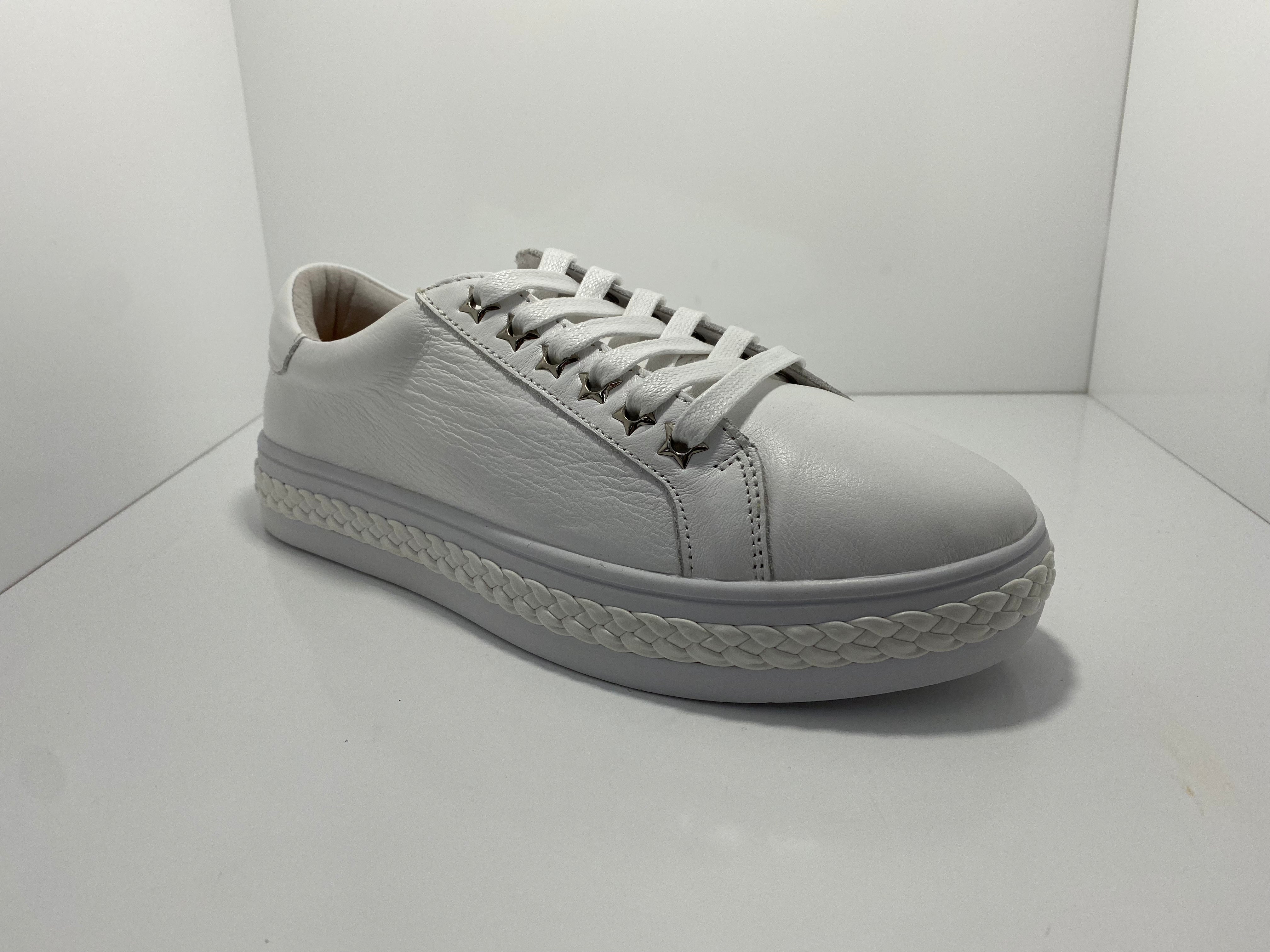 Plant Leather Sneaker with Star Eyelets A & E