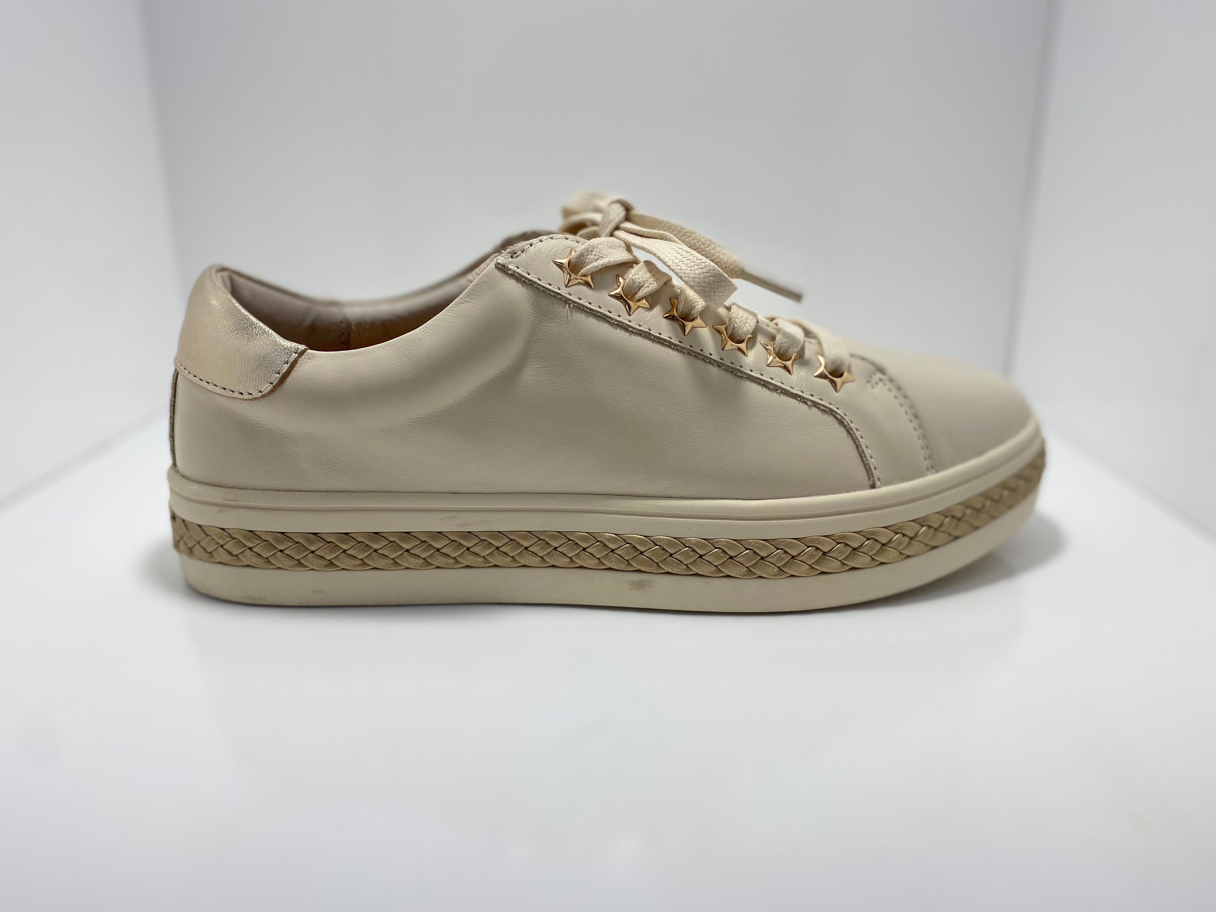 Plant Leather Sneaker with Star Eyelets A & E