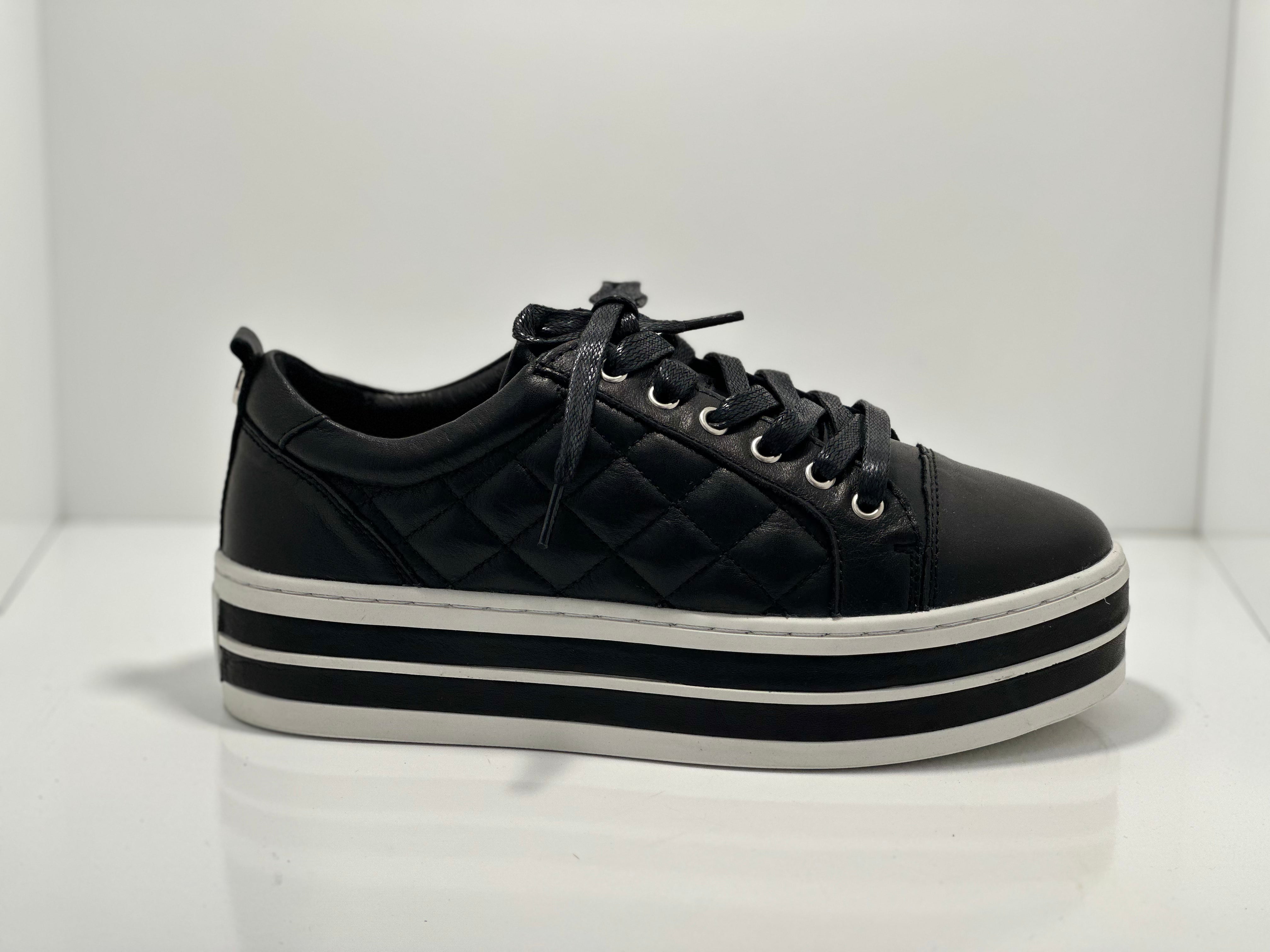 Odessa Double Platform Leather Sneaker A & E