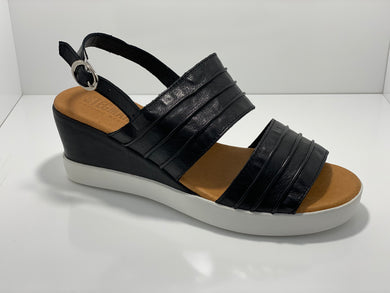 Ebony Sandal with Buckle
