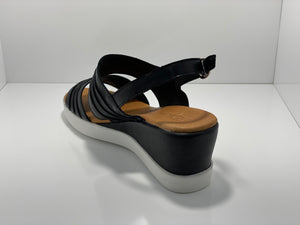 Ebony Sandal with Buckle