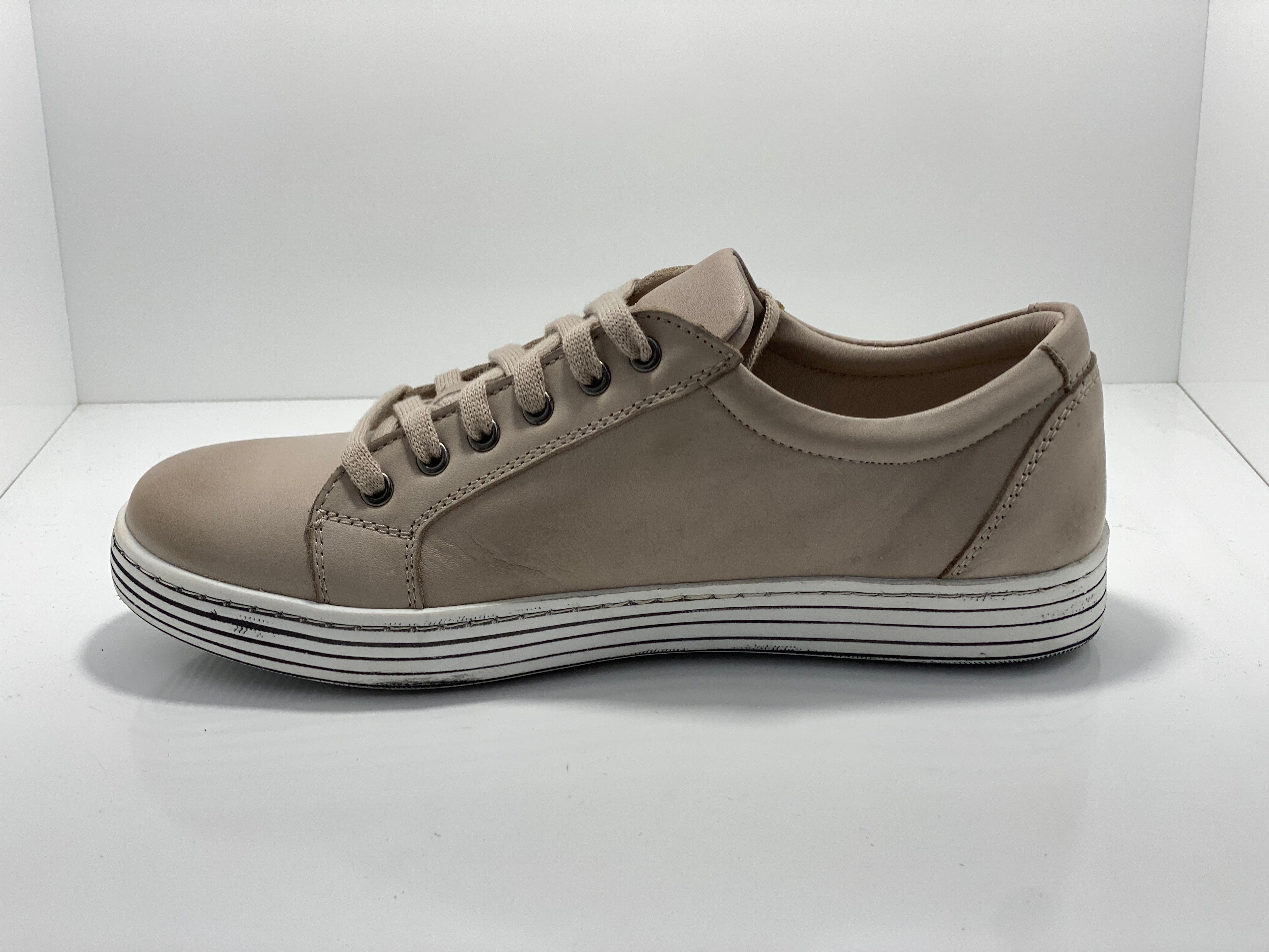 Unity Leather Sneaker Zip & Lace Cabello