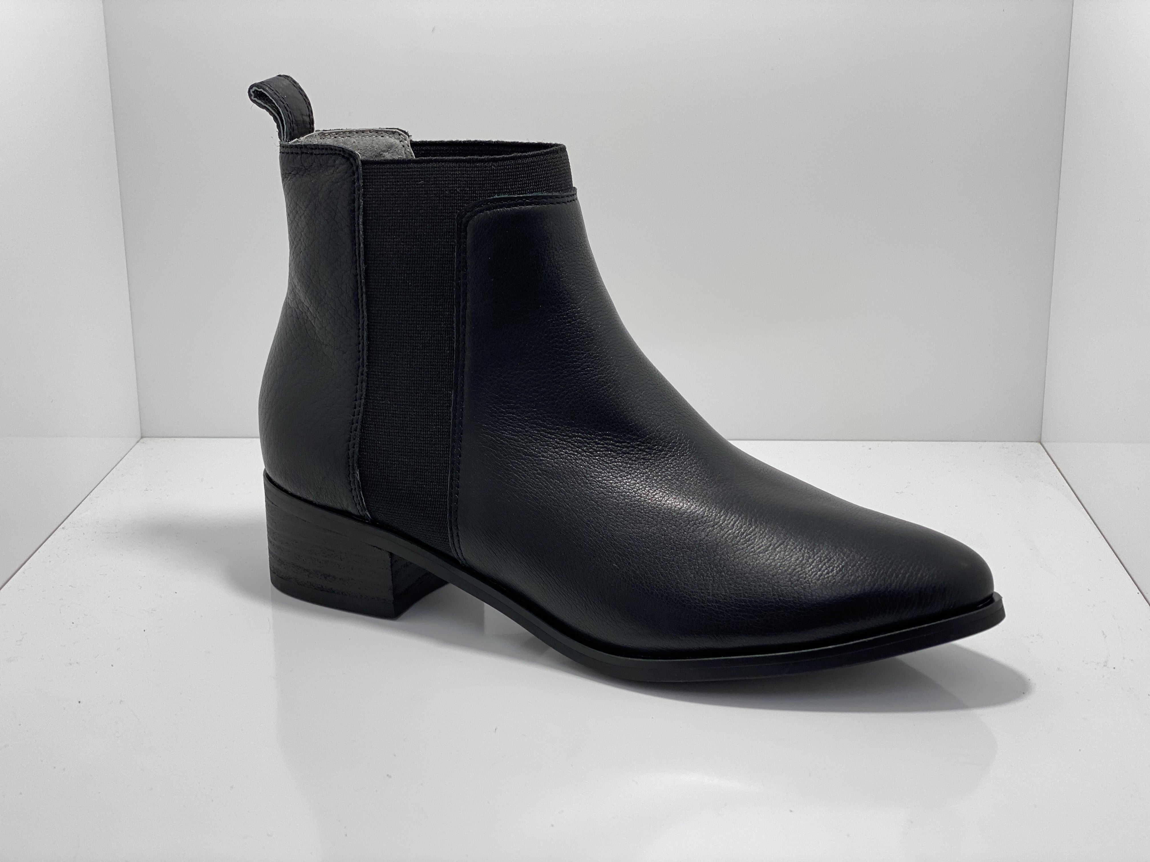 Thea Leather Boot with Gusset by Isabella