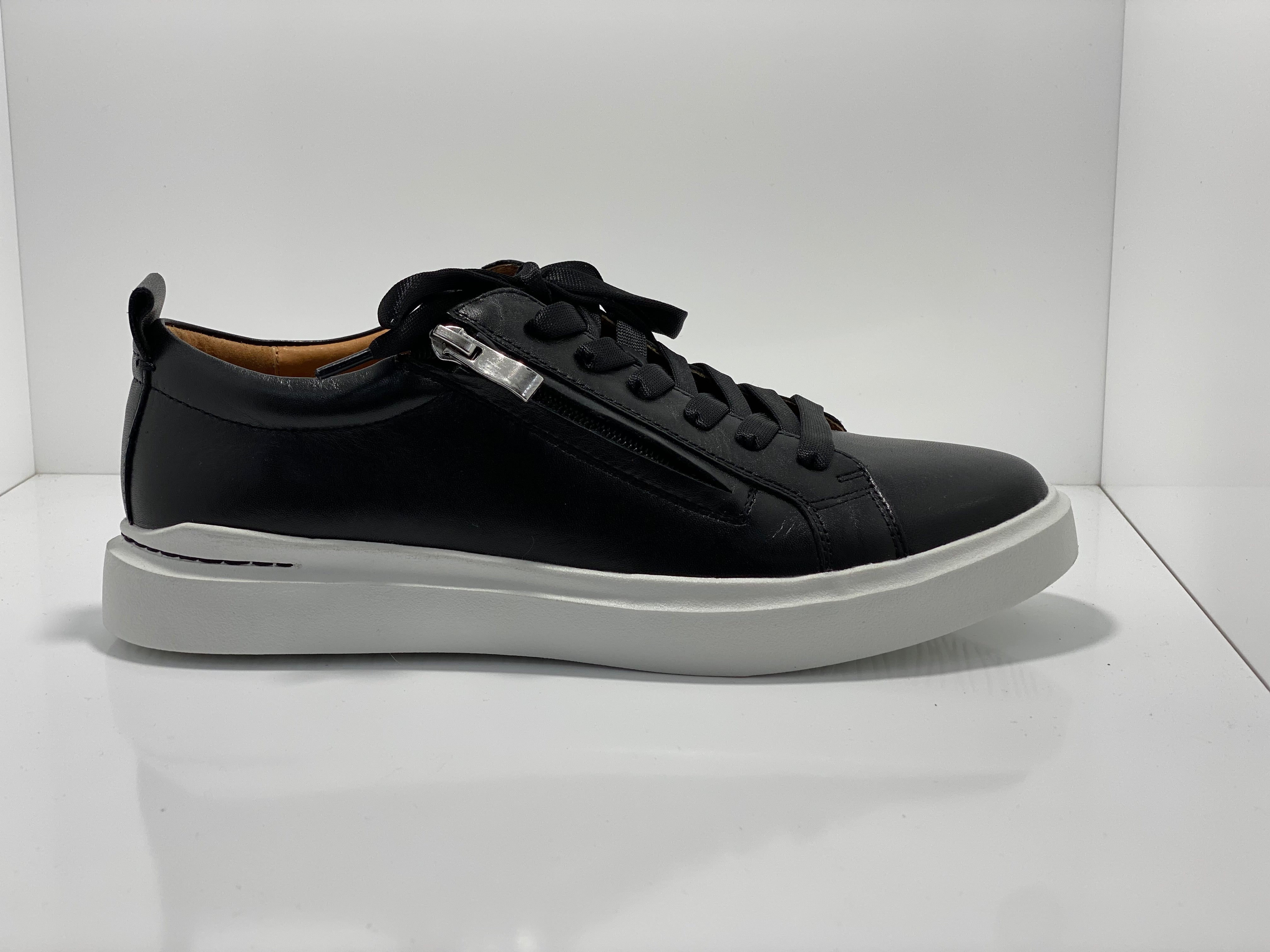 UMA Leather Zip & Lace  Leather Sneaker by EOS
