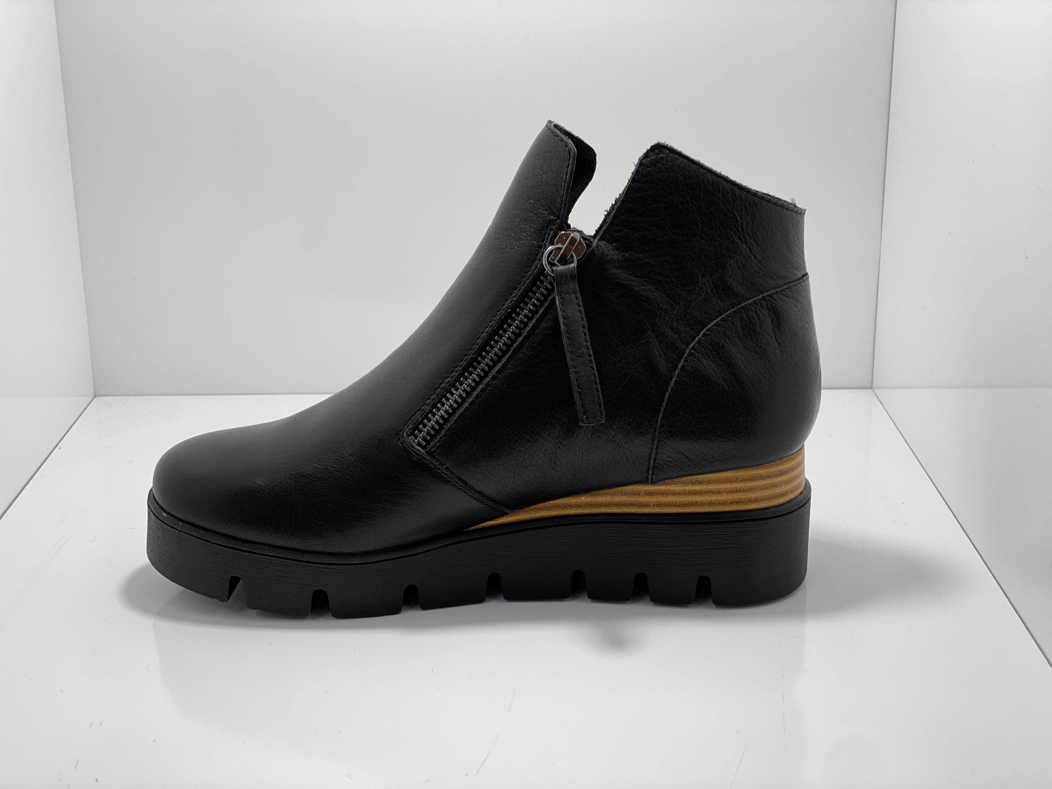 Radio Leather Boots  with Side Zip by Django & Juliette