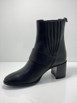 LAZ-H91 Leather Boot Pull on Boot with Buckle