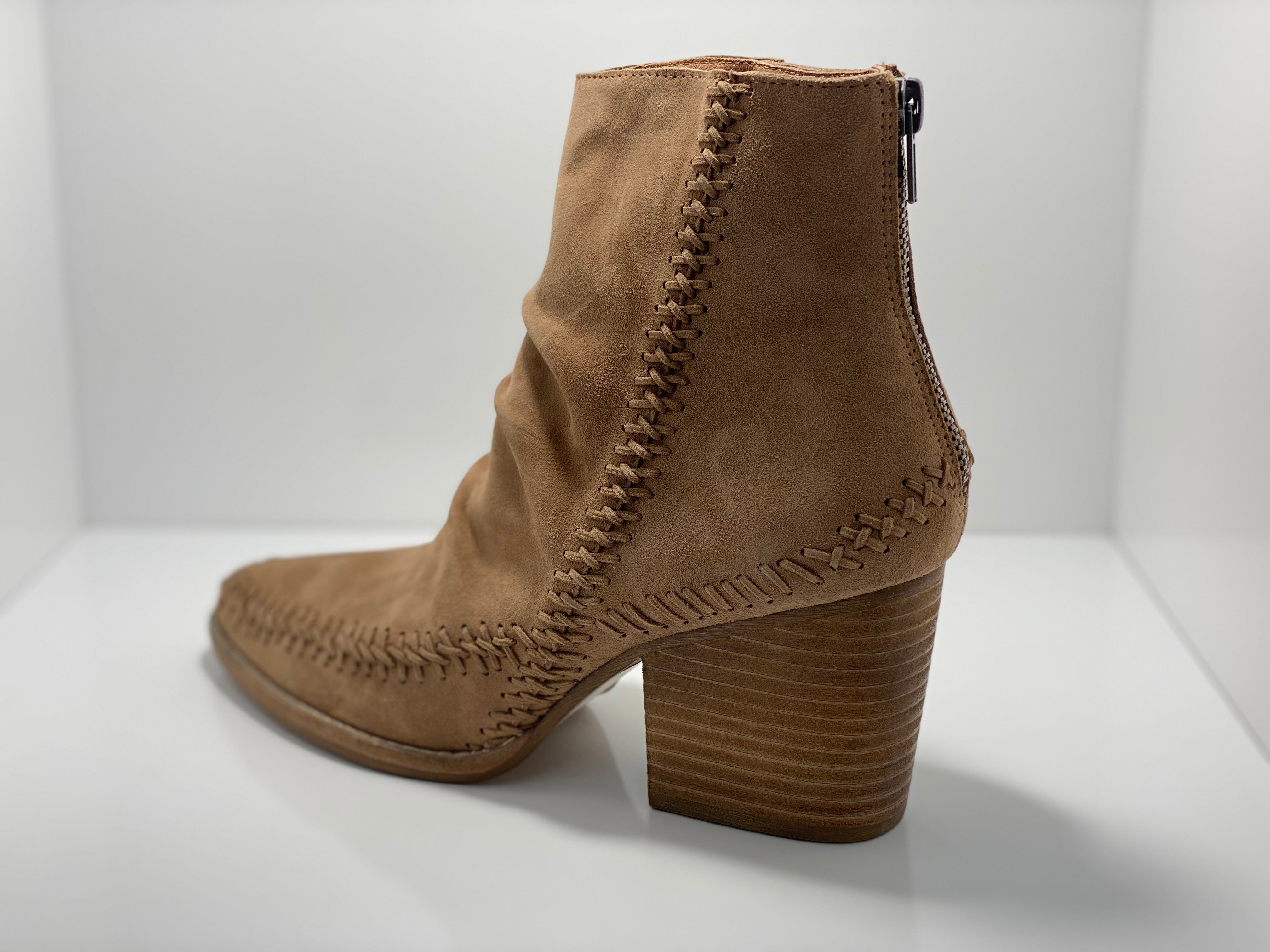 Kicking  Ankle Boot - Back Zip
