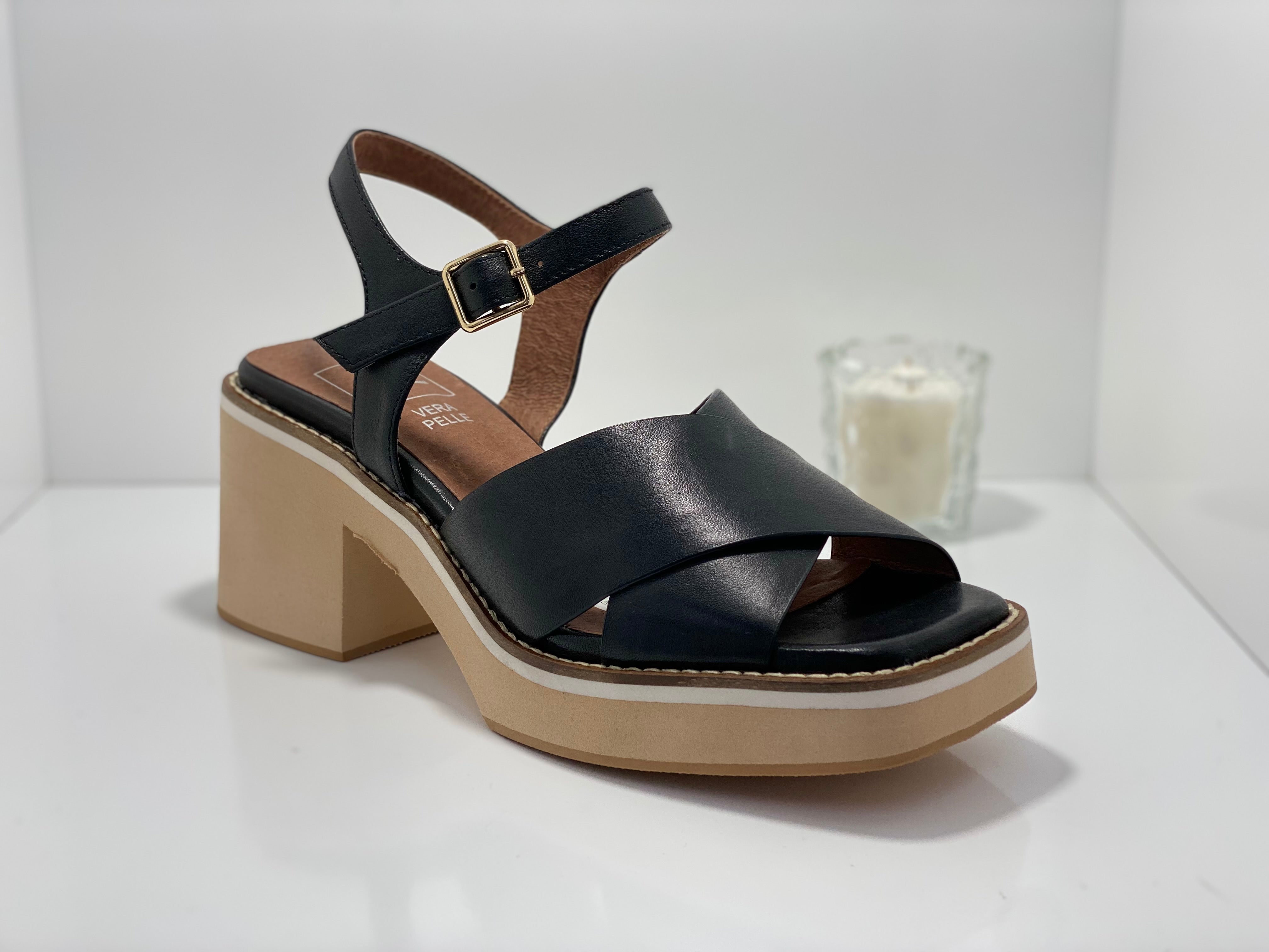 E46 MDE Leather High Heel Sandal