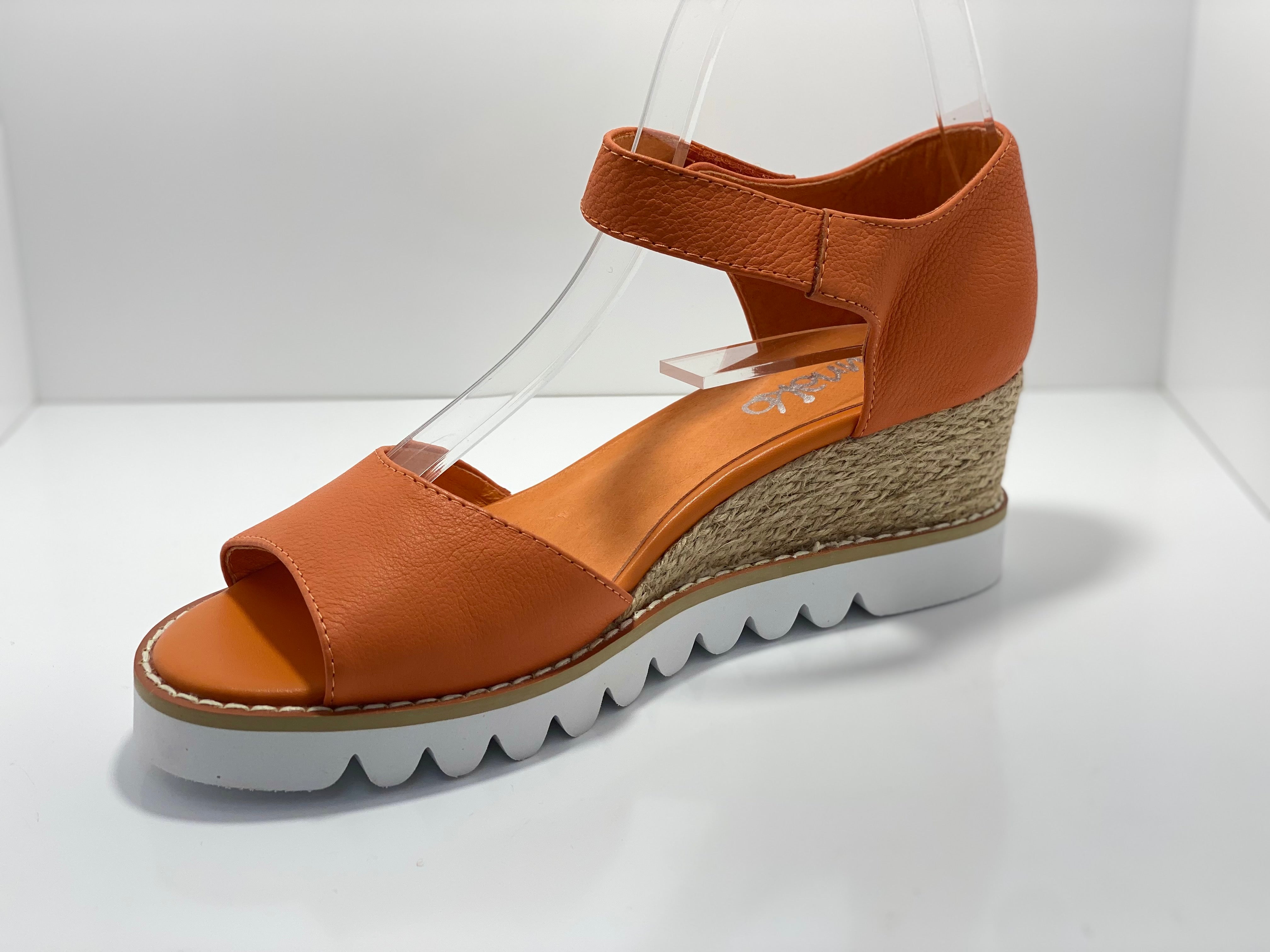 Maya Wedge Leather Sandal