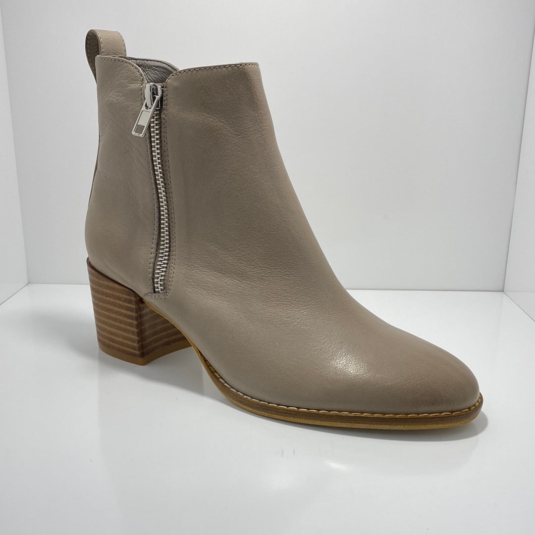 Monah Leather Block Heel Boot D & J