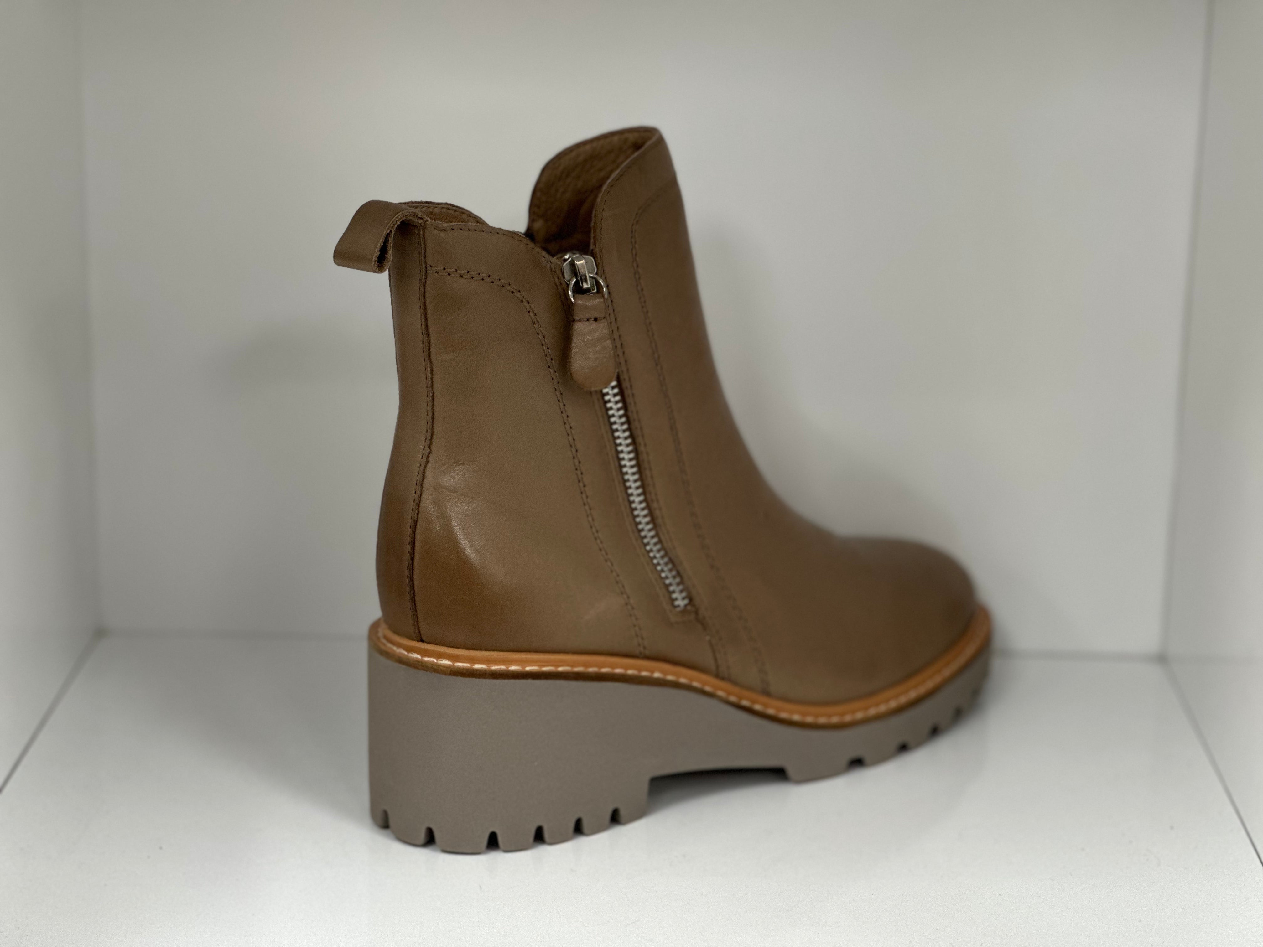 Parson Twin Zip Platform Leather Boot