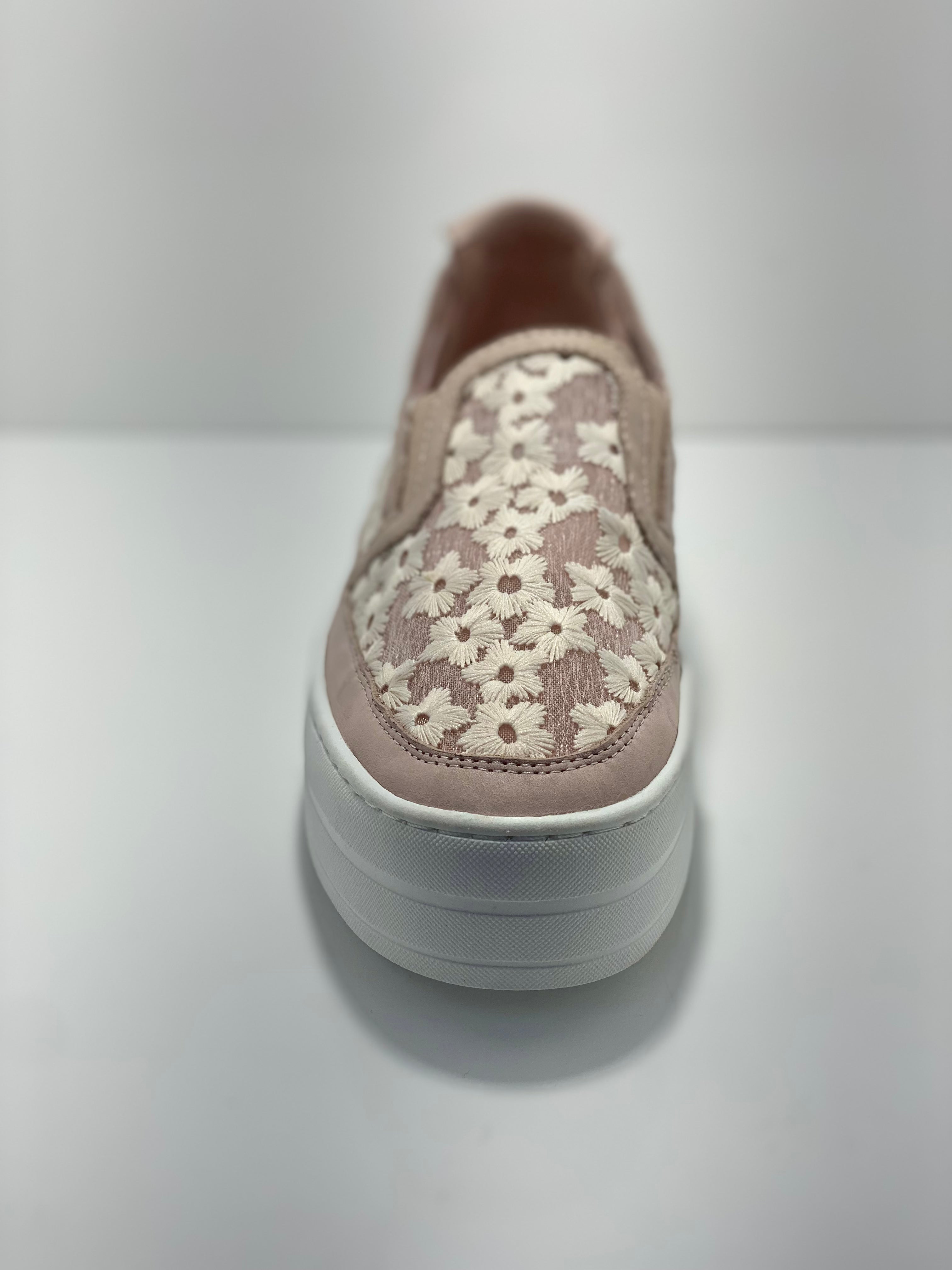 Sergius Leather & Mesh Flower Sneaker D & J