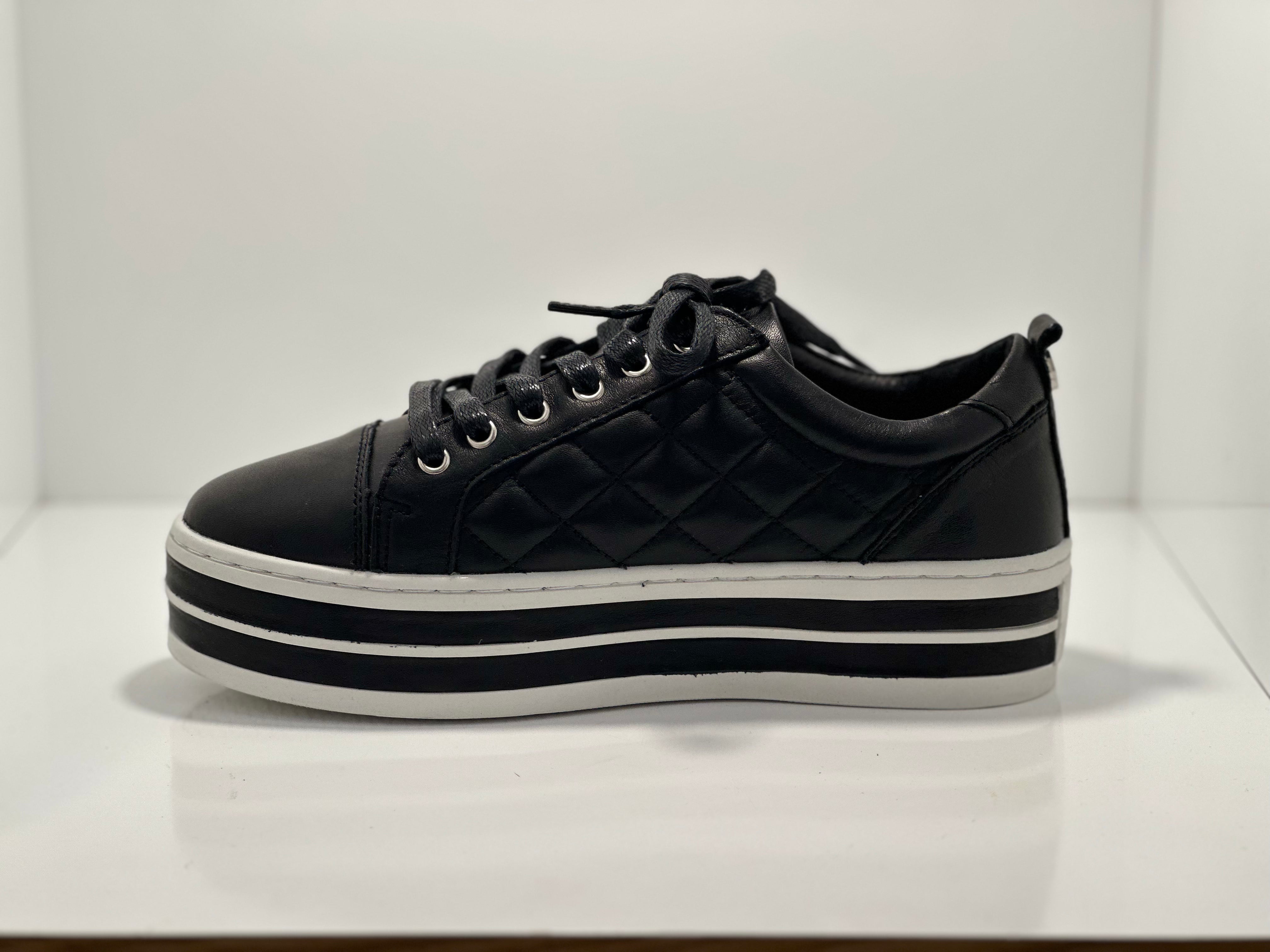 Odessa Double Platform Leather Sneaker A & E
