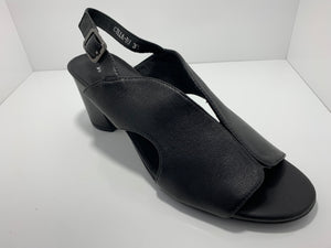 Cilla Leather Heel with Ankle Strap D & J