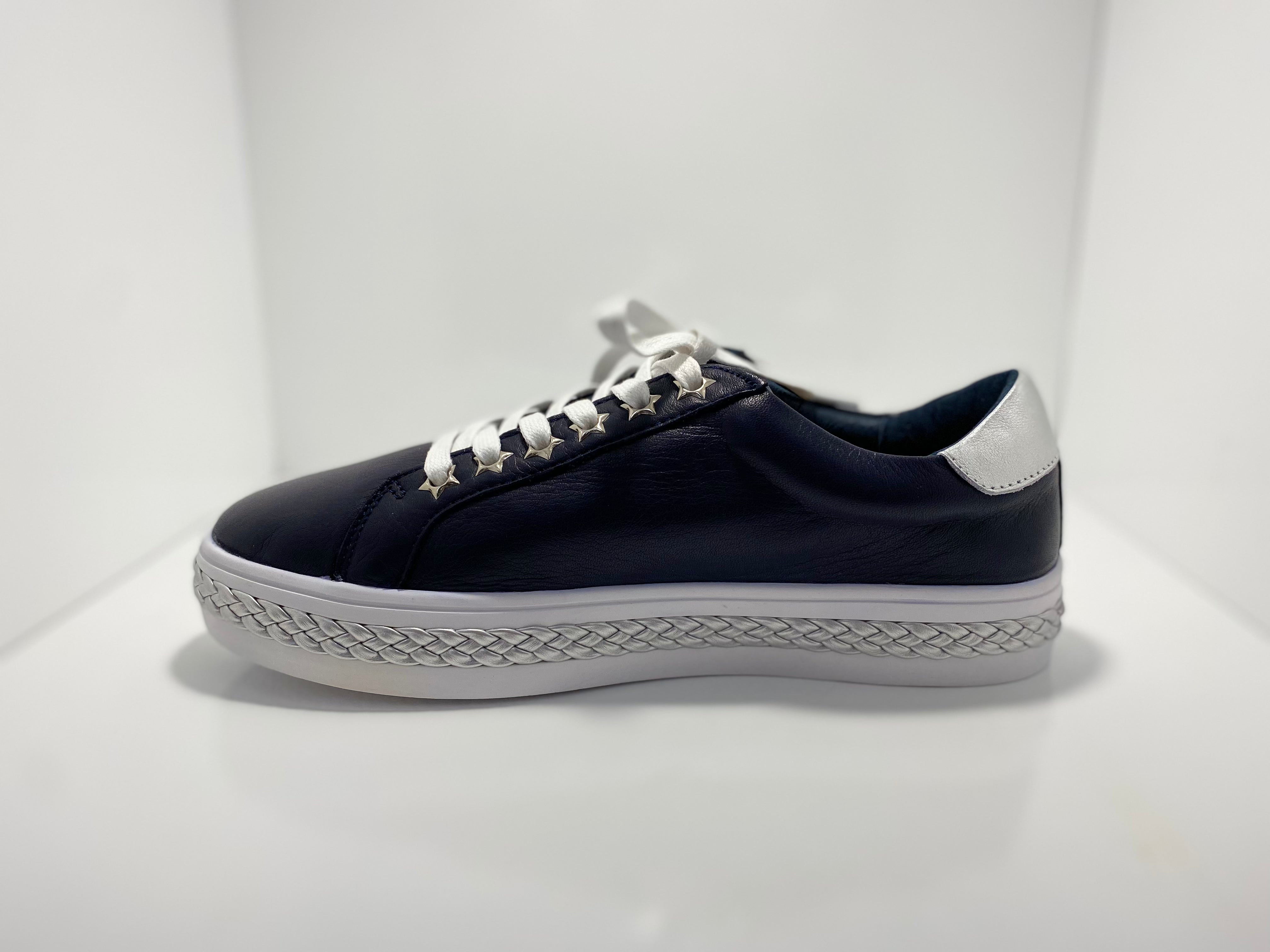 Plant Leather Sneaker with Star Eyelets A & E