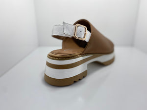 Lolly Platform Back Strap Leather A & E
