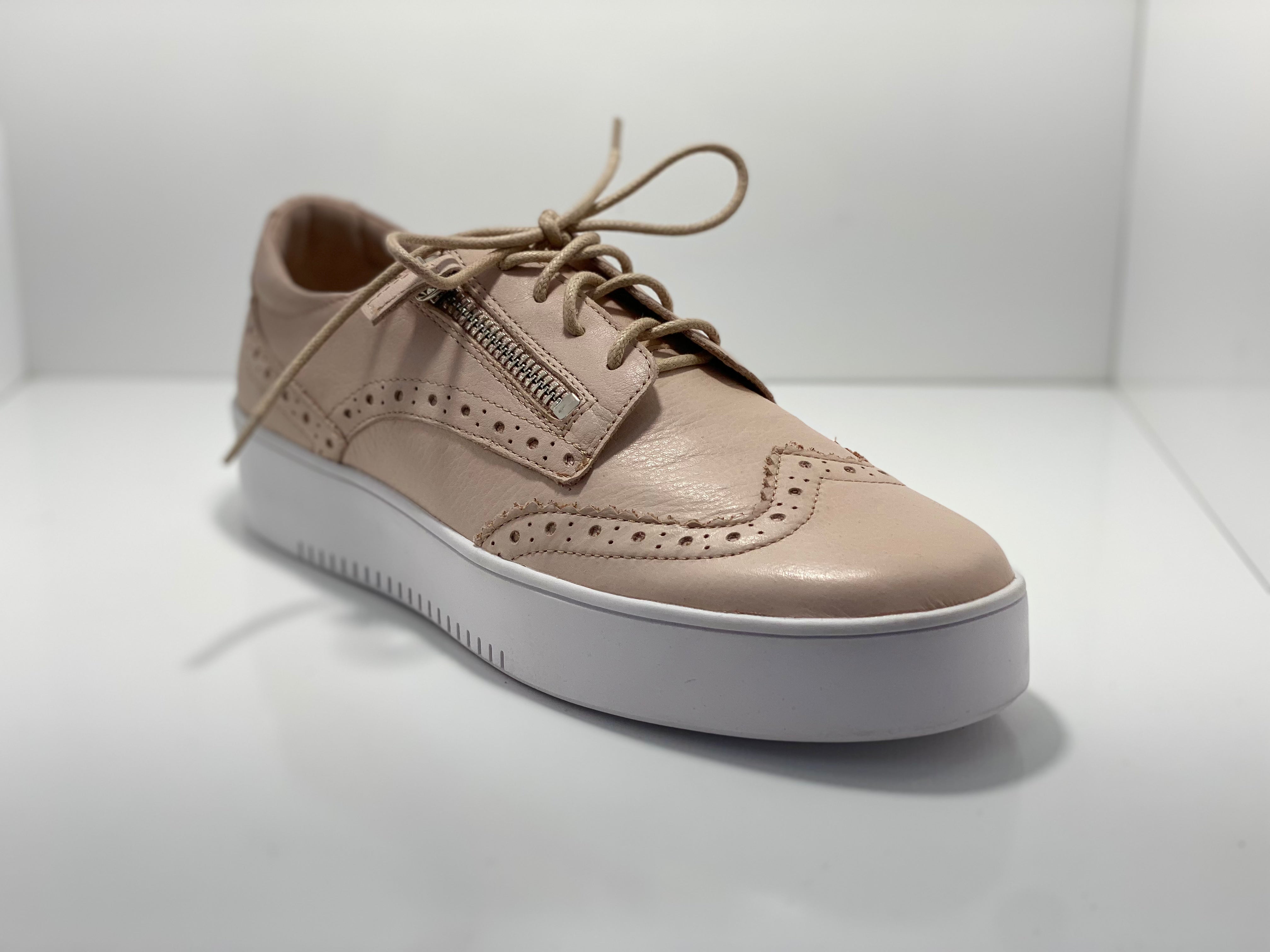 Leon Leather Sneaker with Zip