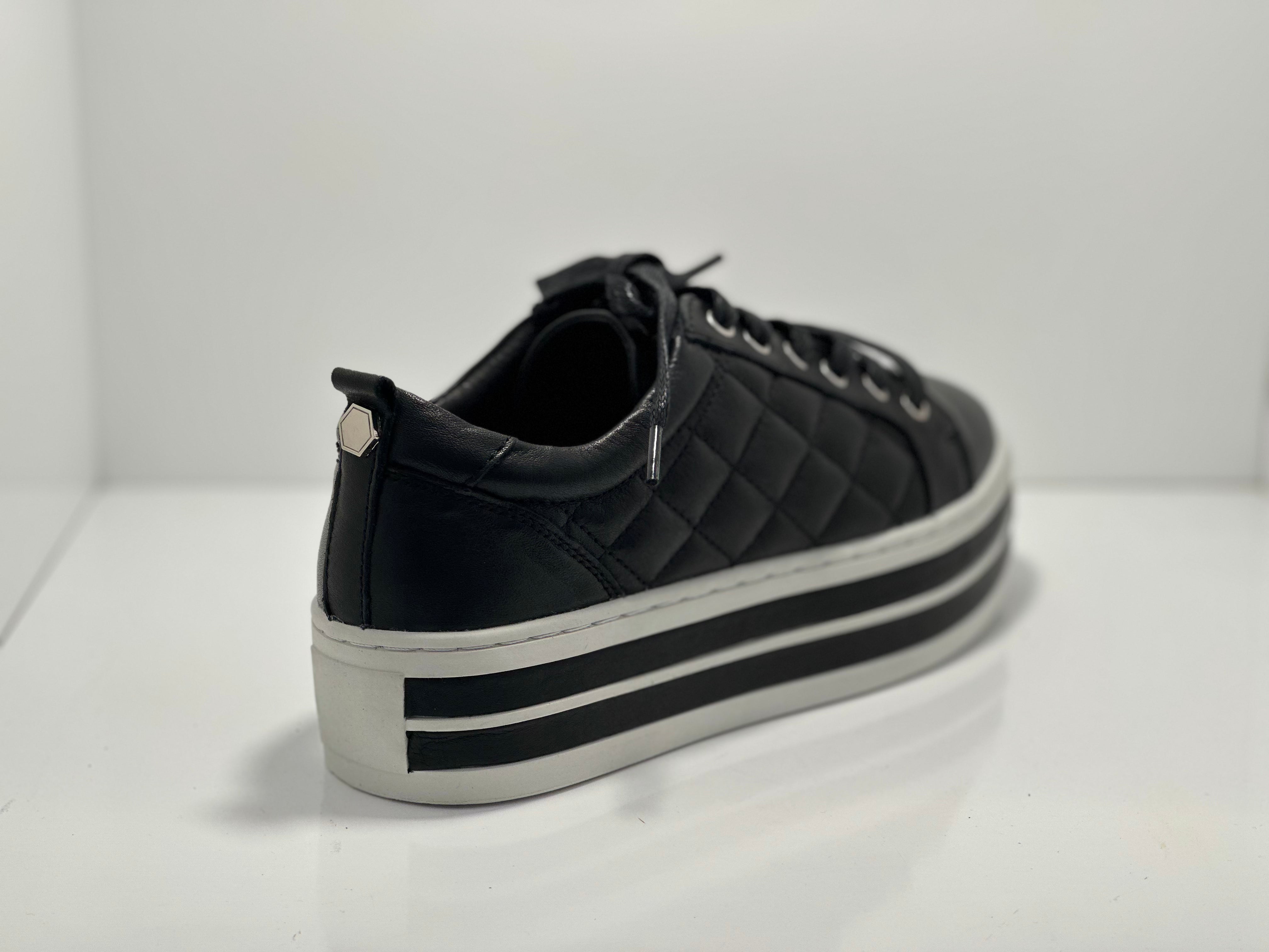 Odessa Double Platform Leather Sneaker A & E