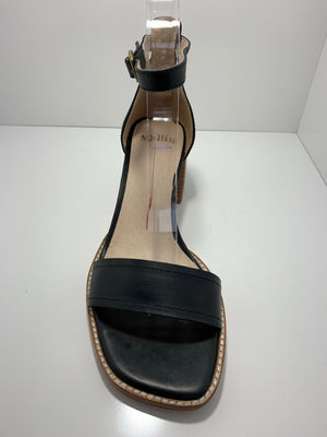 Beleev Leather Stacked Heel Square Toe Mollini