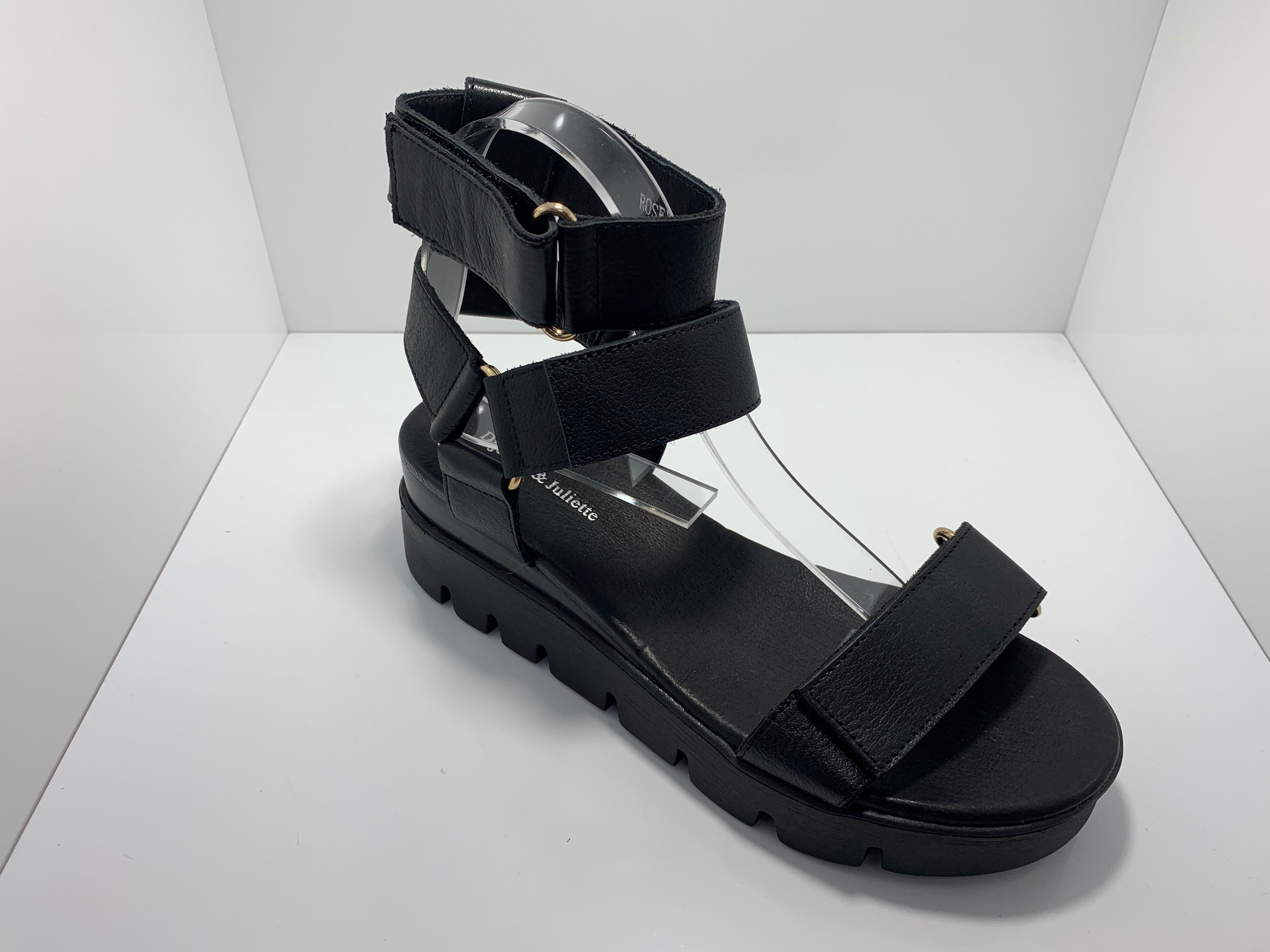 Roseys Platform Sandal with Removable Ankle Strap D & J
