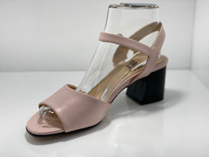 Rosalie Leather Sandal with Heel NuxNeo