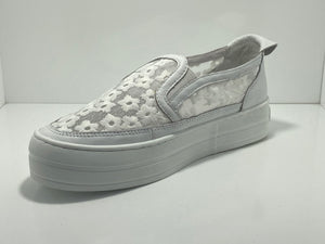 Sergius Leather & Mesh Flower Sneaker D & J