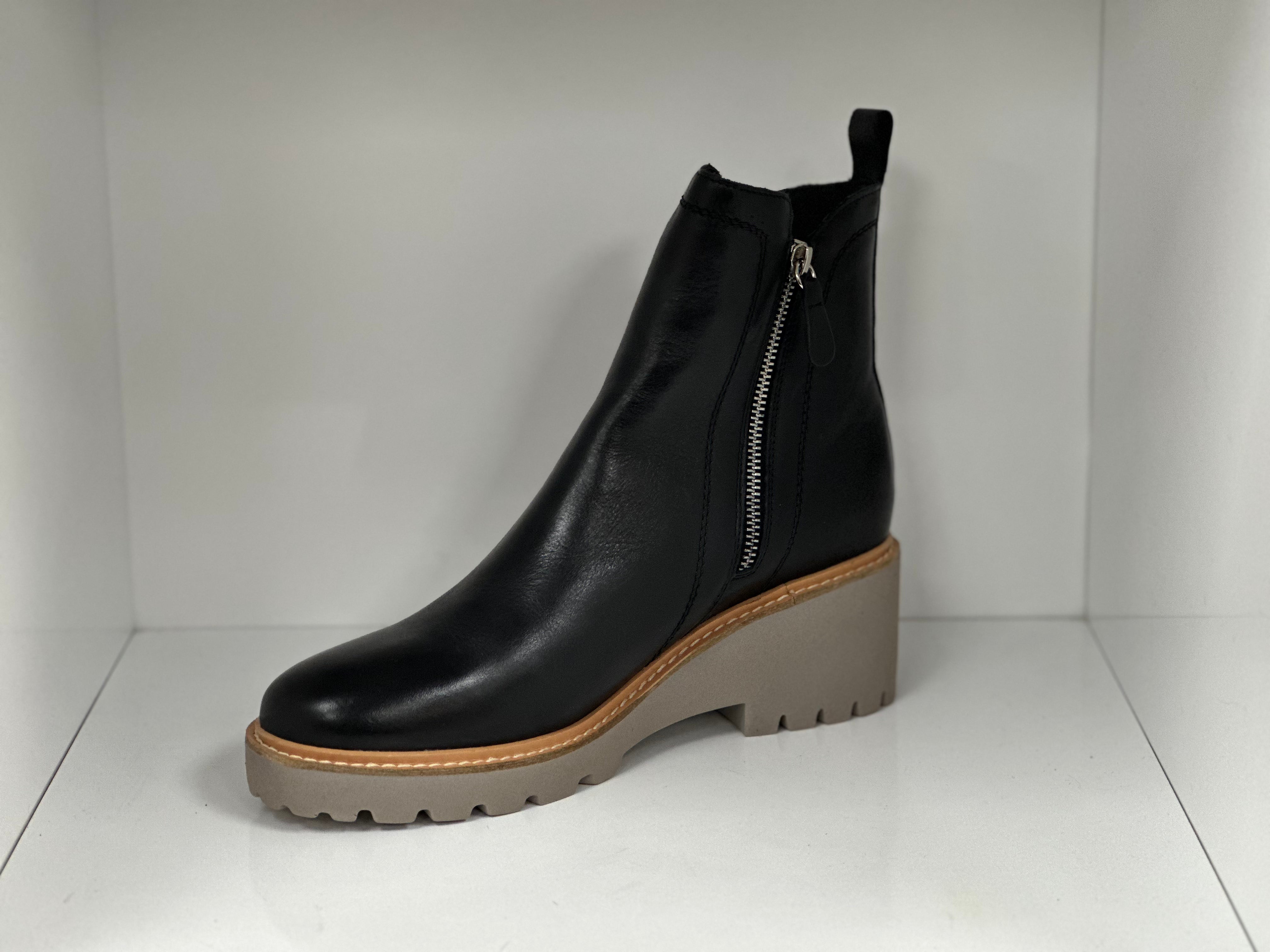 Parson Twin Zip Platform Leather Boot