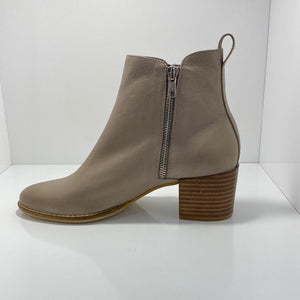 Monah Leather Block Heel Boot D & J