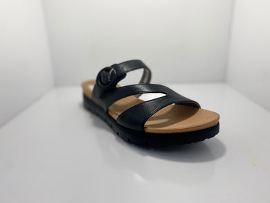 Gertie Leather Sandal with Adjustable Buckle Isabella