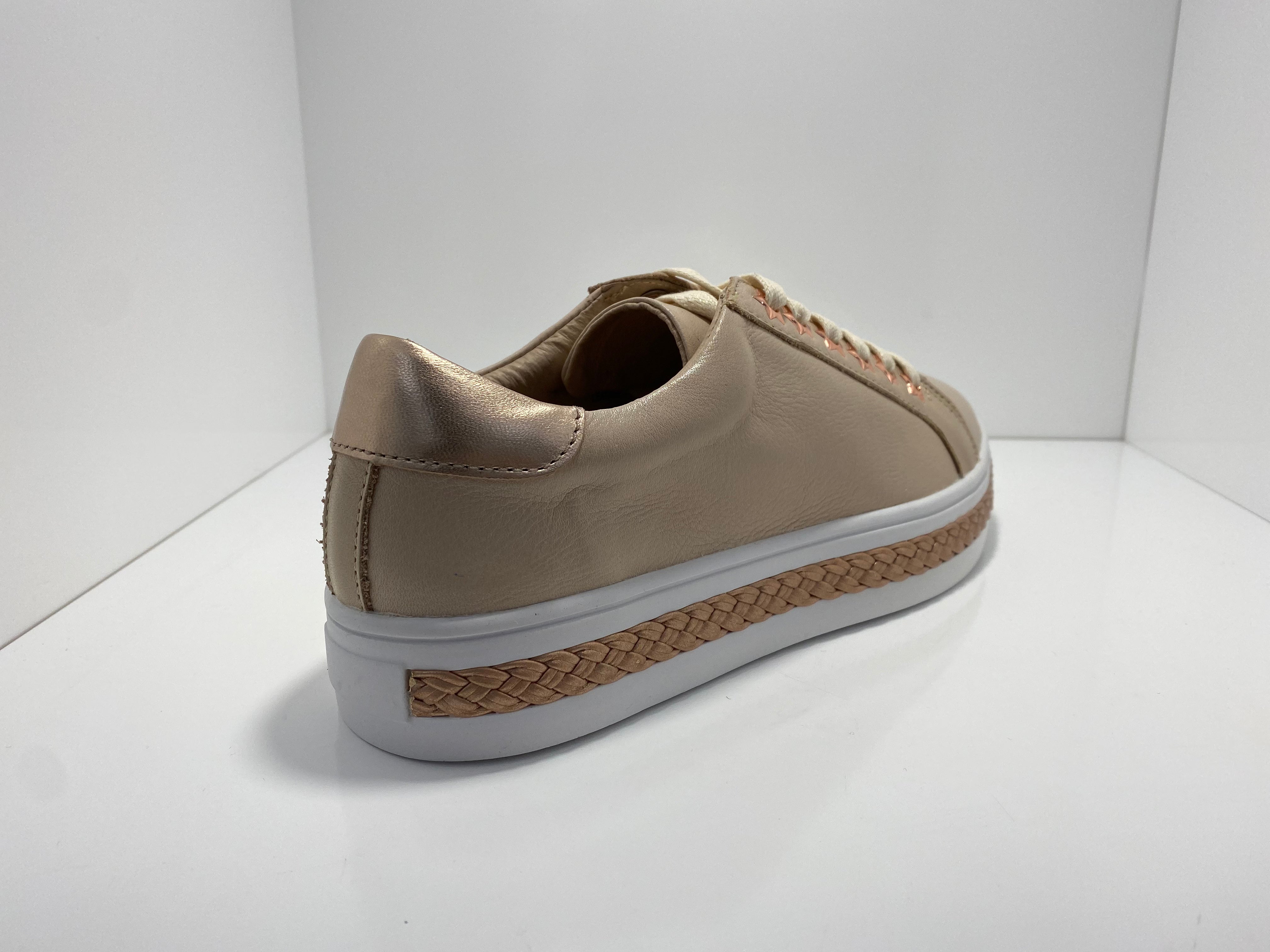 Plant Leather Sneaker with Star Eyelets A & E