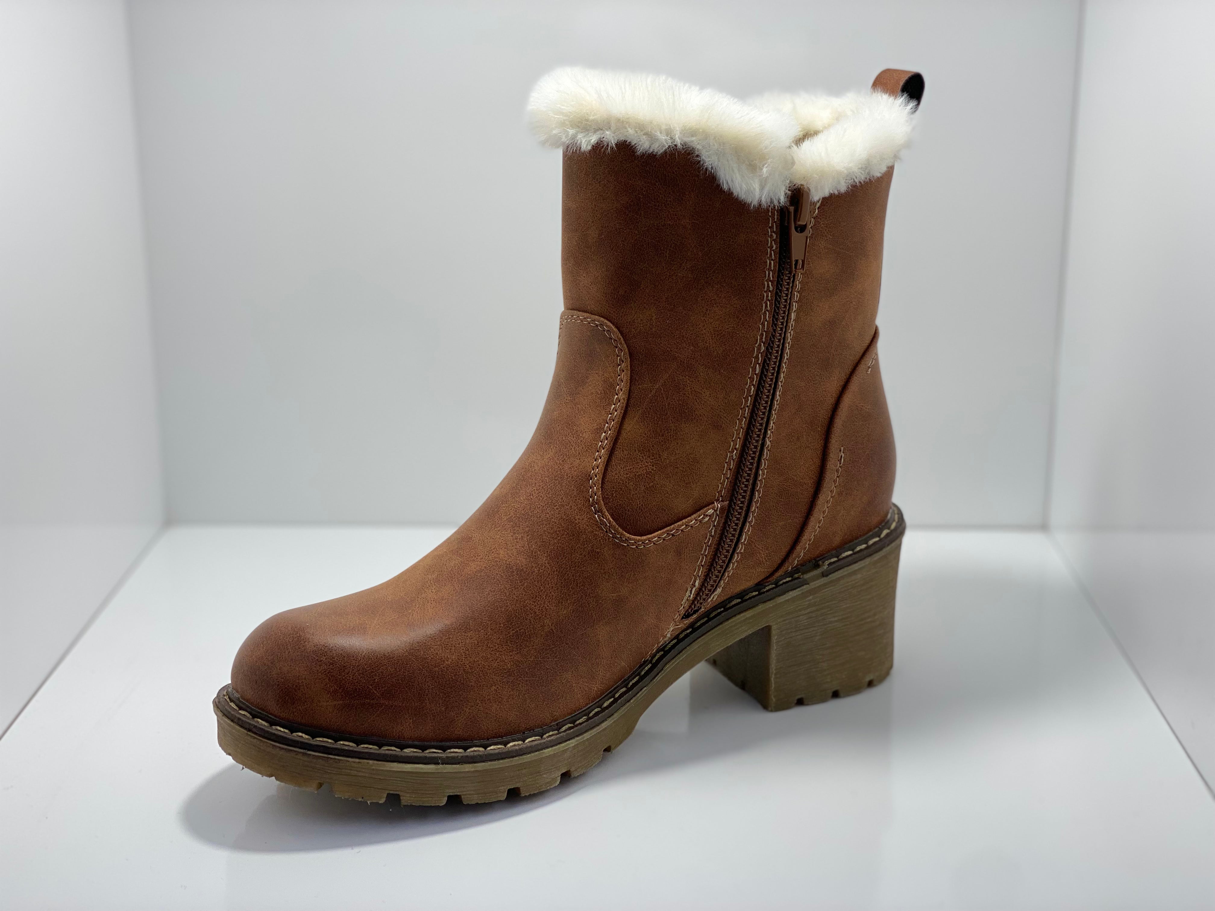 Elin Fur Lined Cleated Sole Boot