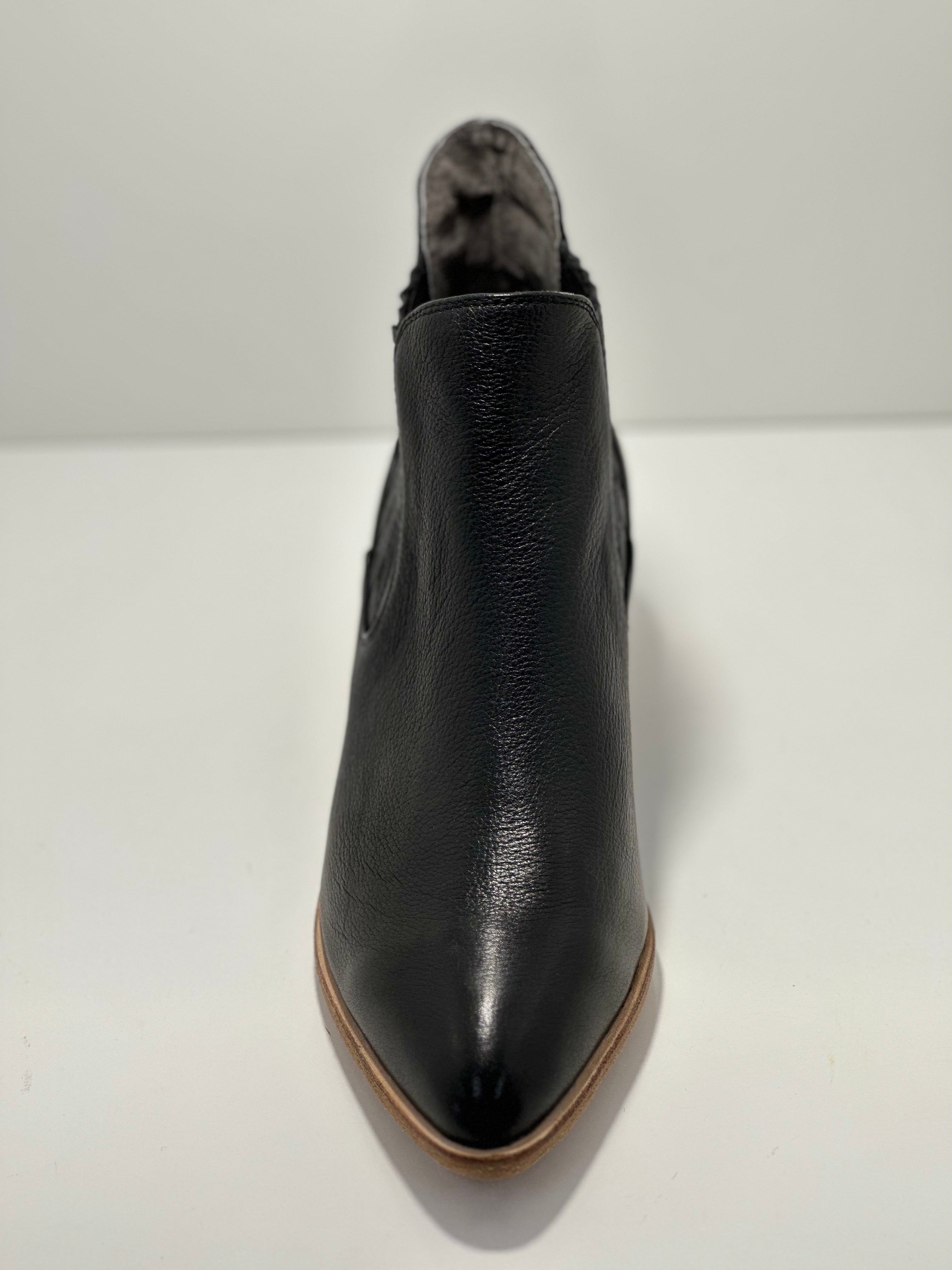 Boston Leather Slip on Boot Natural Heel Isabella