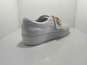 Layan Slip on Sneaker Gold Chain Riptape Strap D & J